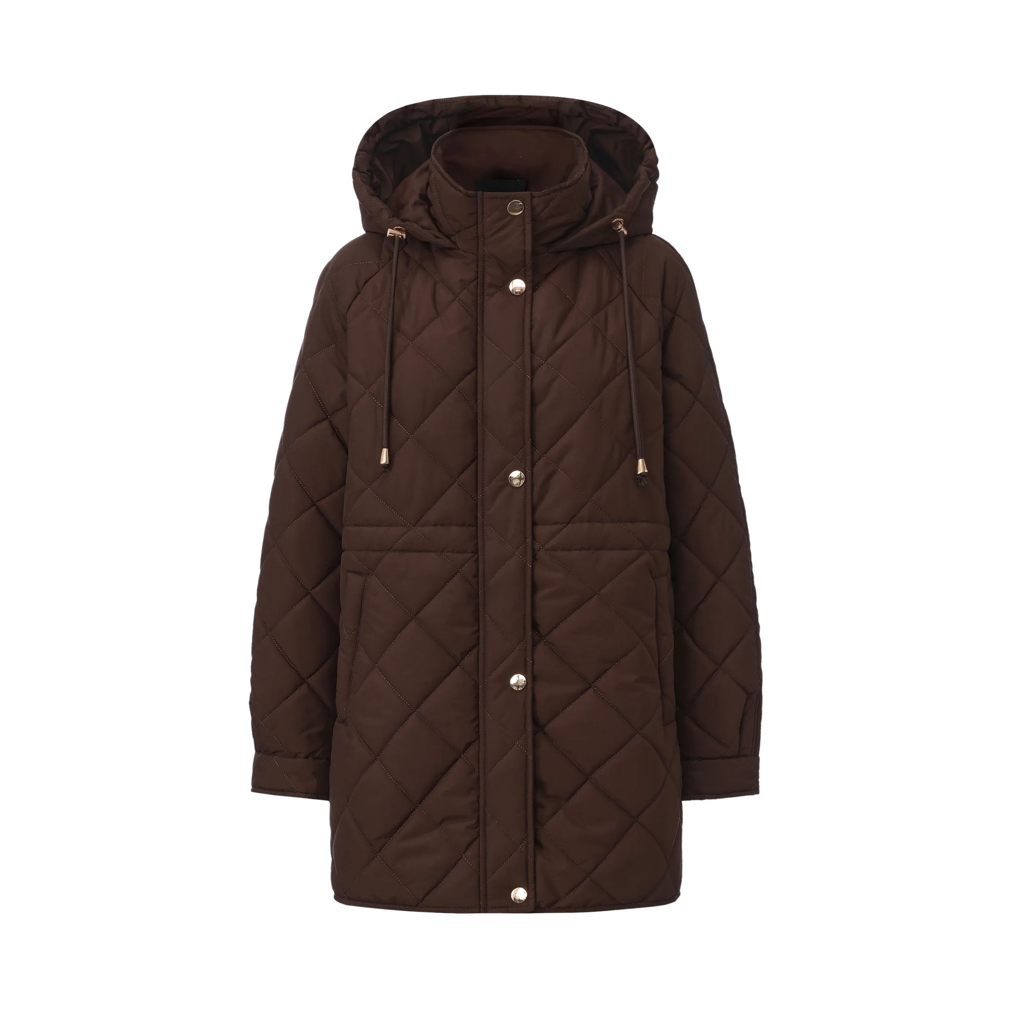WarmCore™ Mid Length Diamond Quilted Puffer