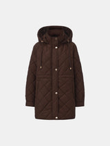 WarmCore™ Mid Length Diamond Quilted Puffer