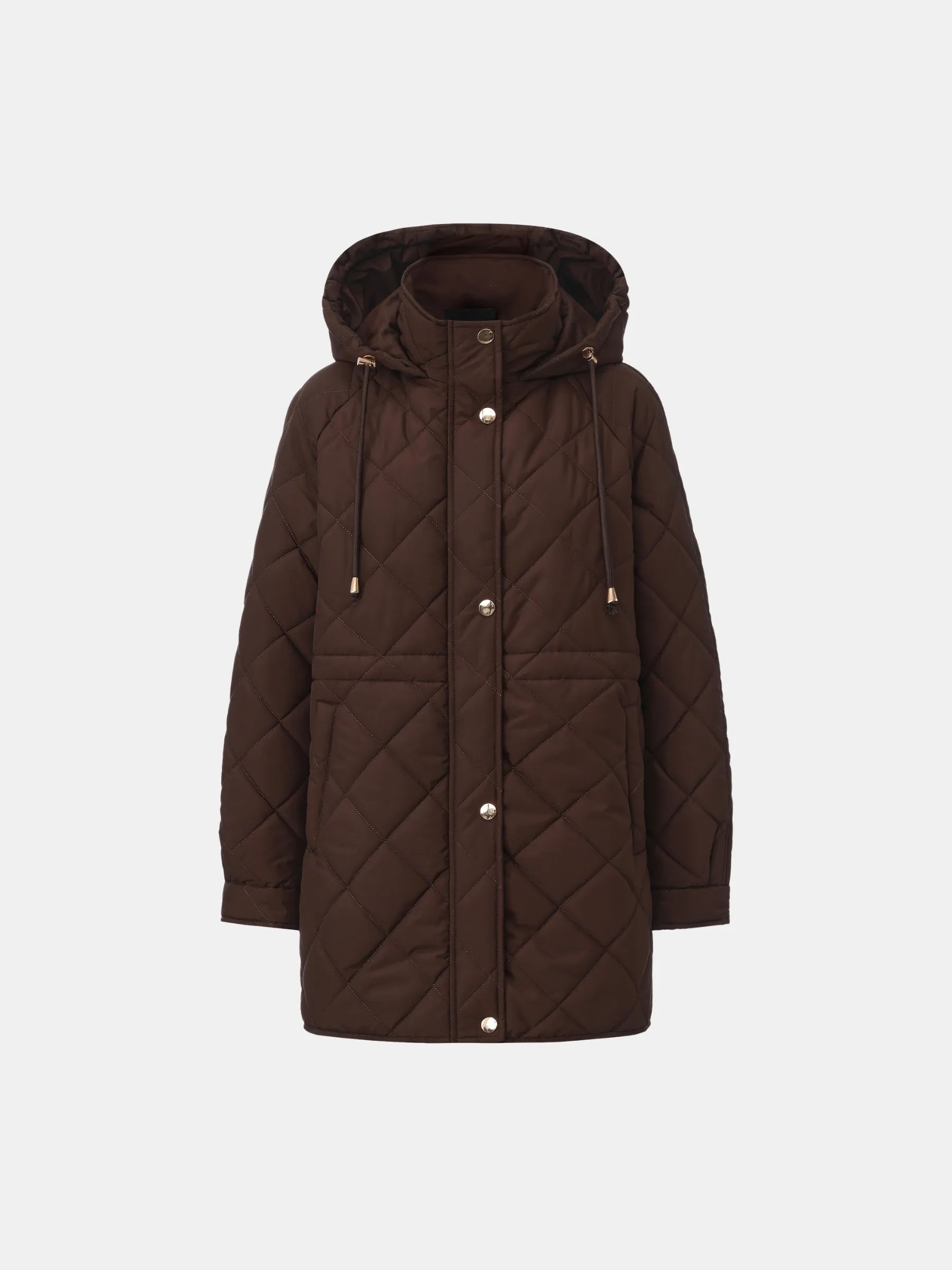 WarmCore™ Mid Length Diamond Quilted Puffer