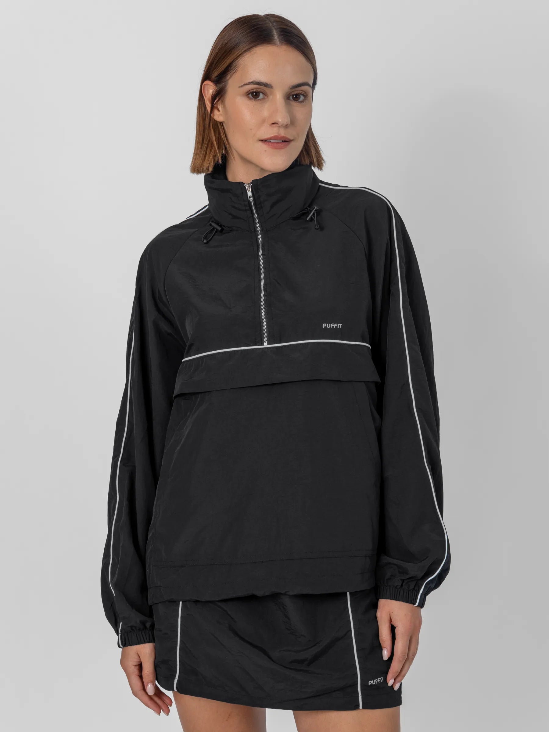 FlowCore™ Water Repellent Relaxed Fit Track Anorak Jacket