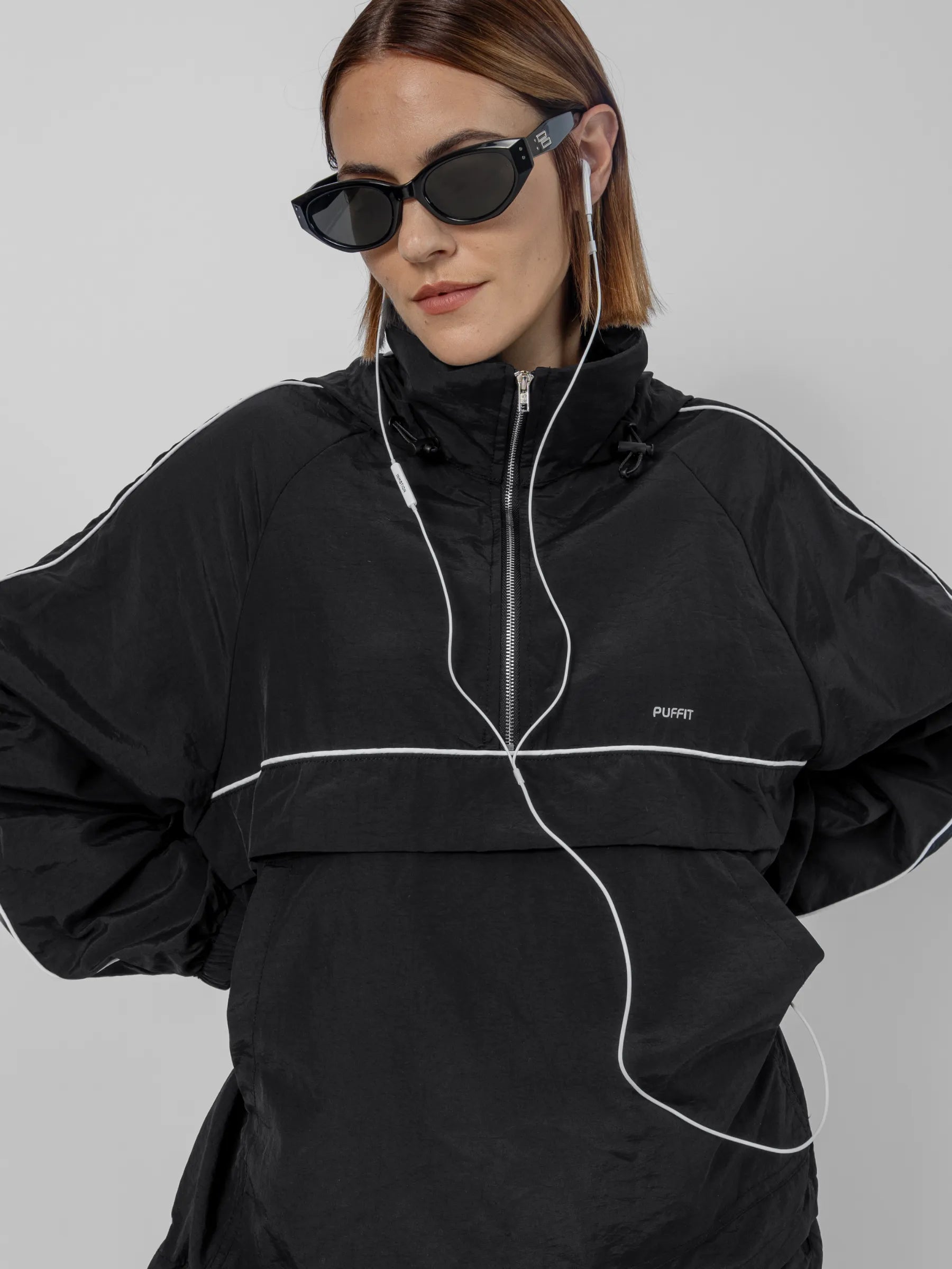 FlowCore™ Water Repellent Relaxed Fit Track Anorak Jacket