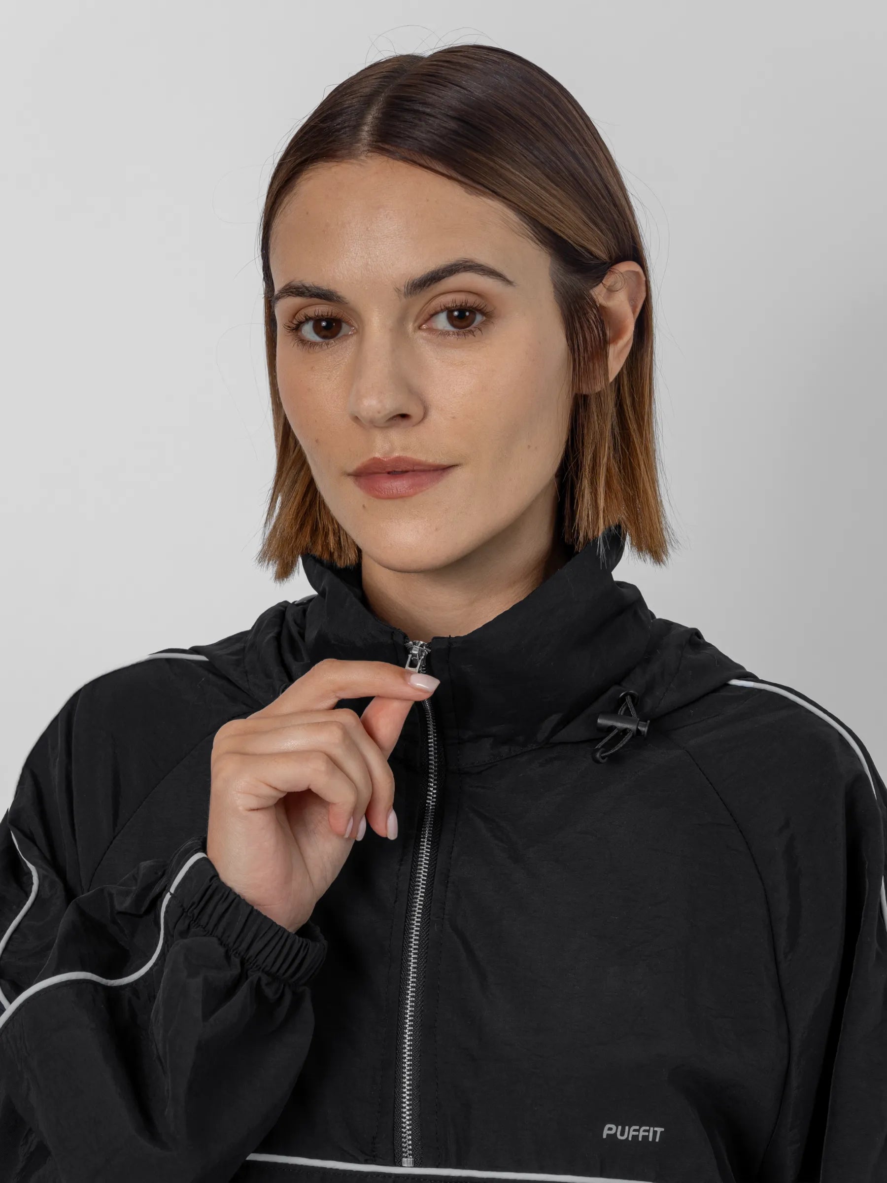 FlowCore™ Water Repellent Relaxed Fit Track Anorak Jacket