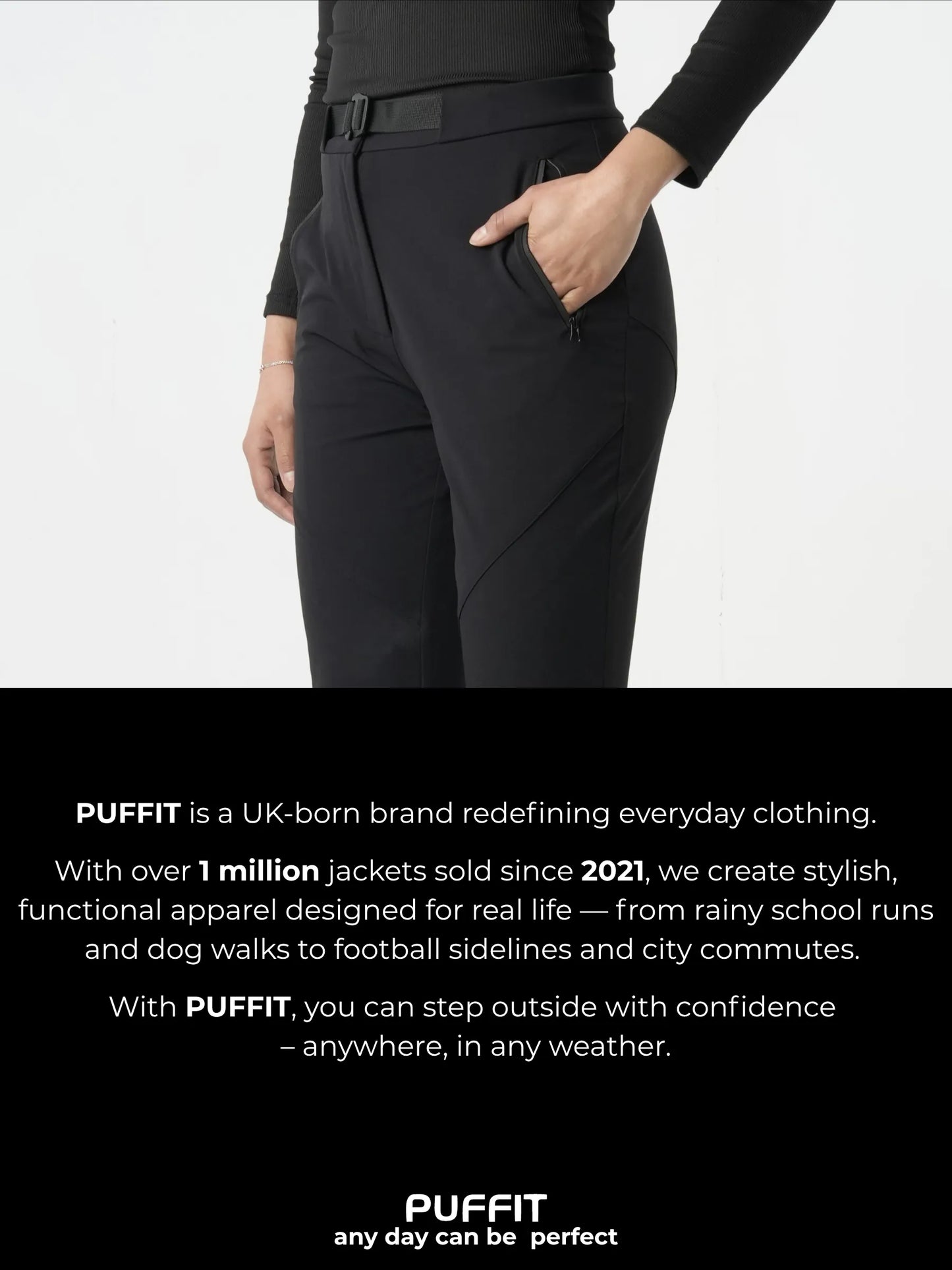 STM-TEX™ Waterproof Slim Fit Flared Pants