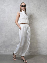 FreshWave™ High Waisted Drawstring Utility Trousers