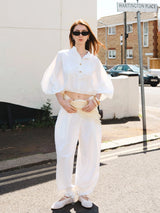 FreshWave™ High Waisted Drawstring Utility Trousers