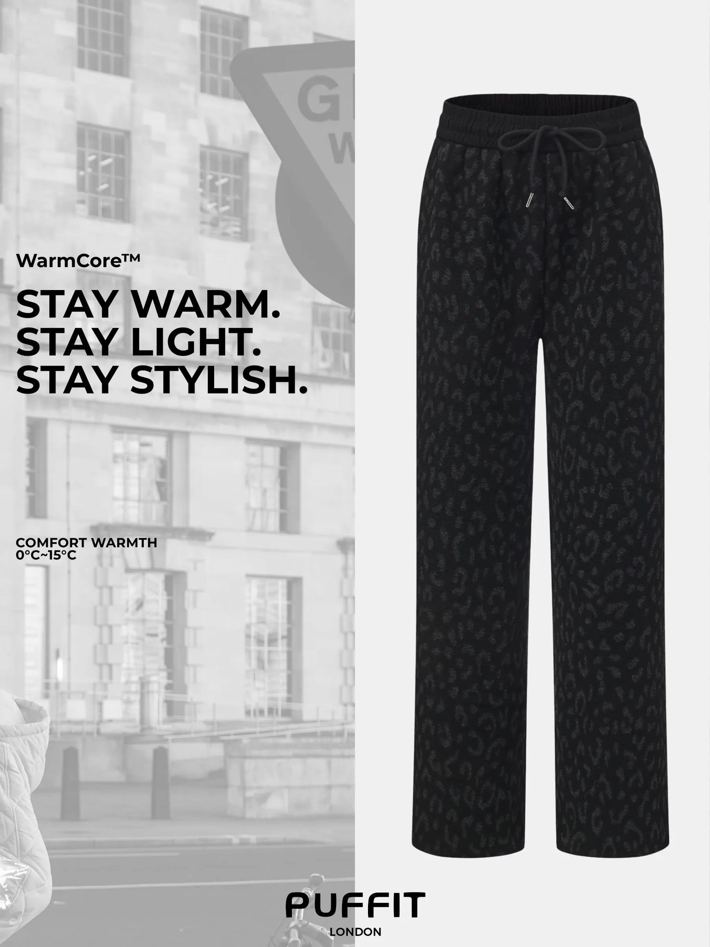 WarmCore™ Cozy Fleece Lined Leopard Pants