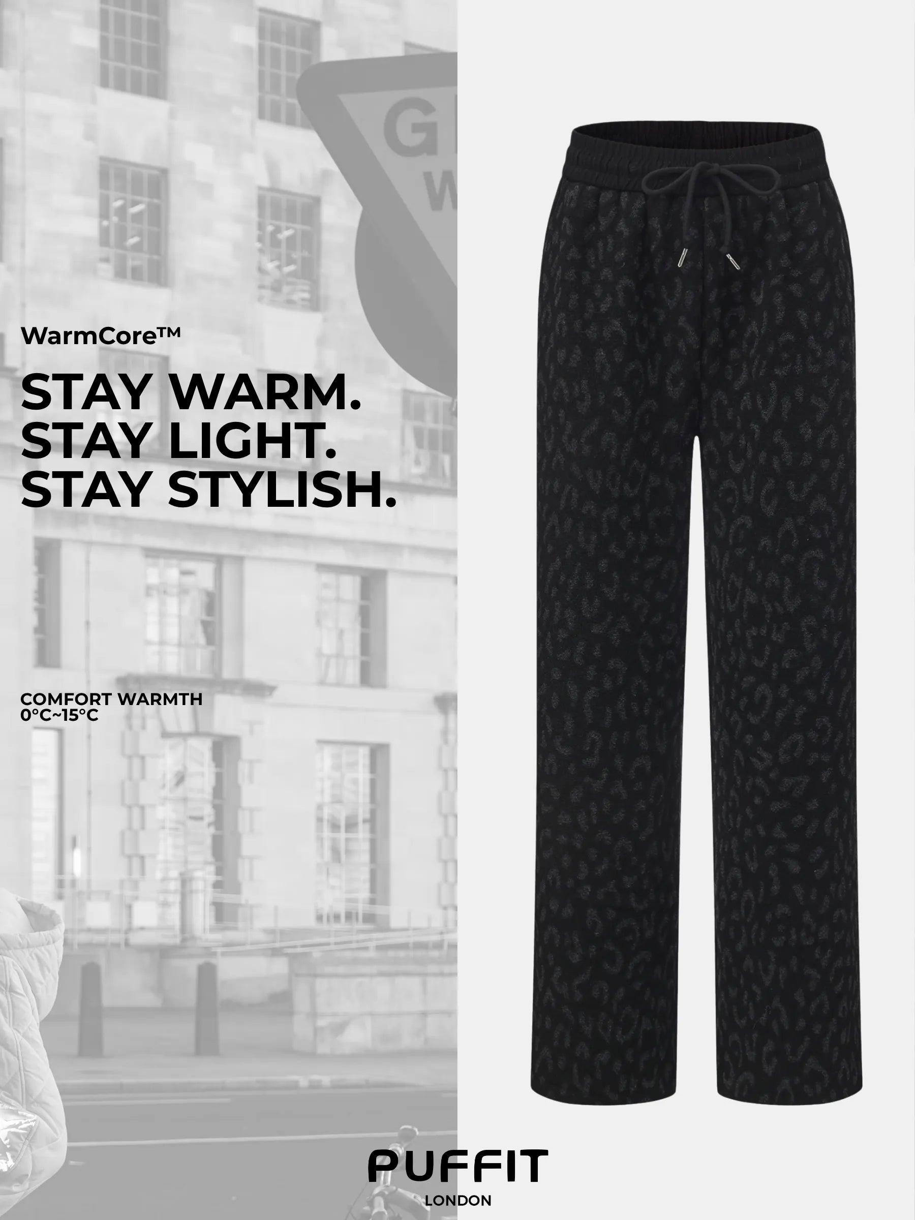WarmCore™ Cozy Fleece Lined Leopard Pants