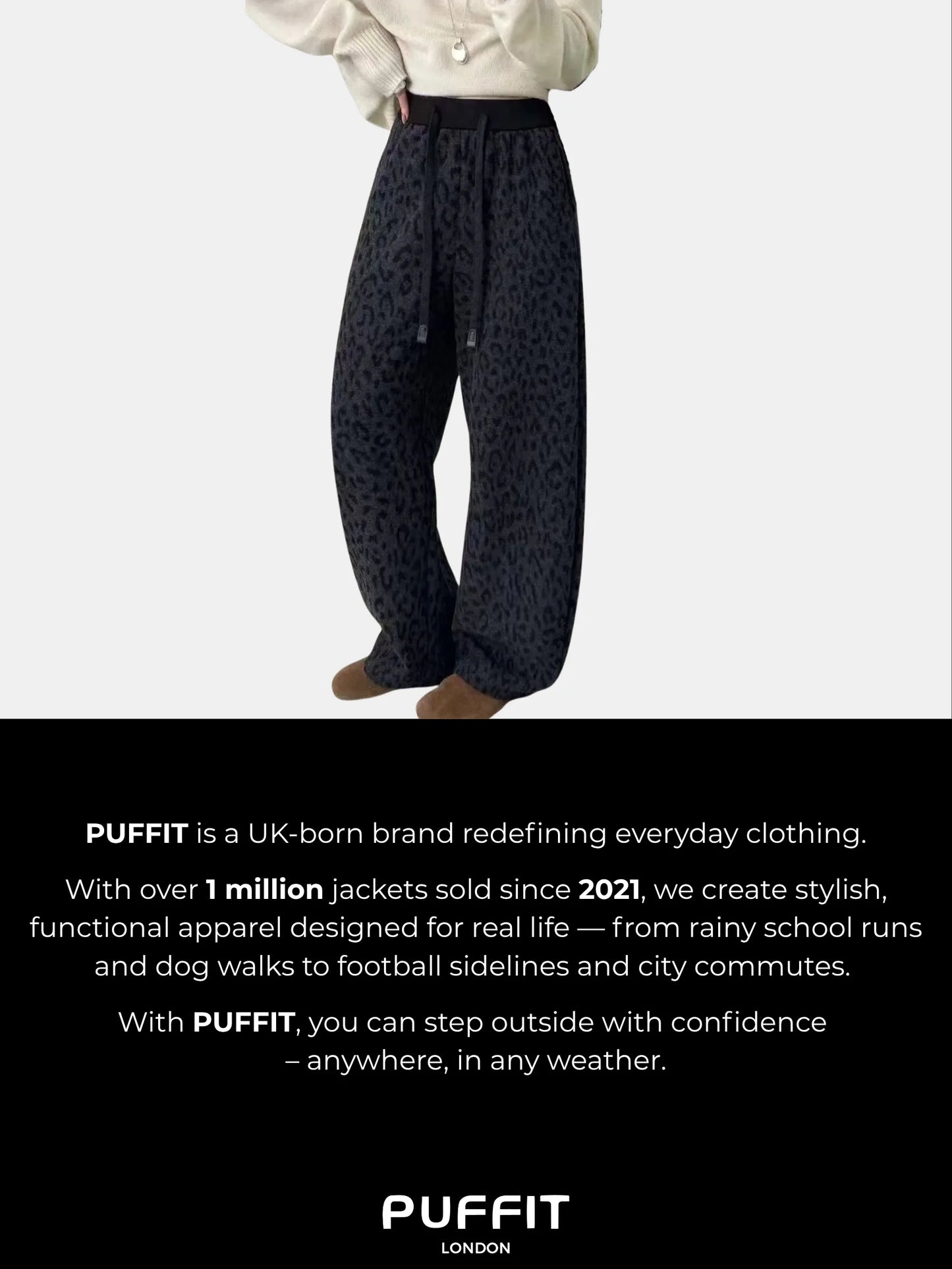 WarmCore™ Cozy Fleece Lined Leopard Pants