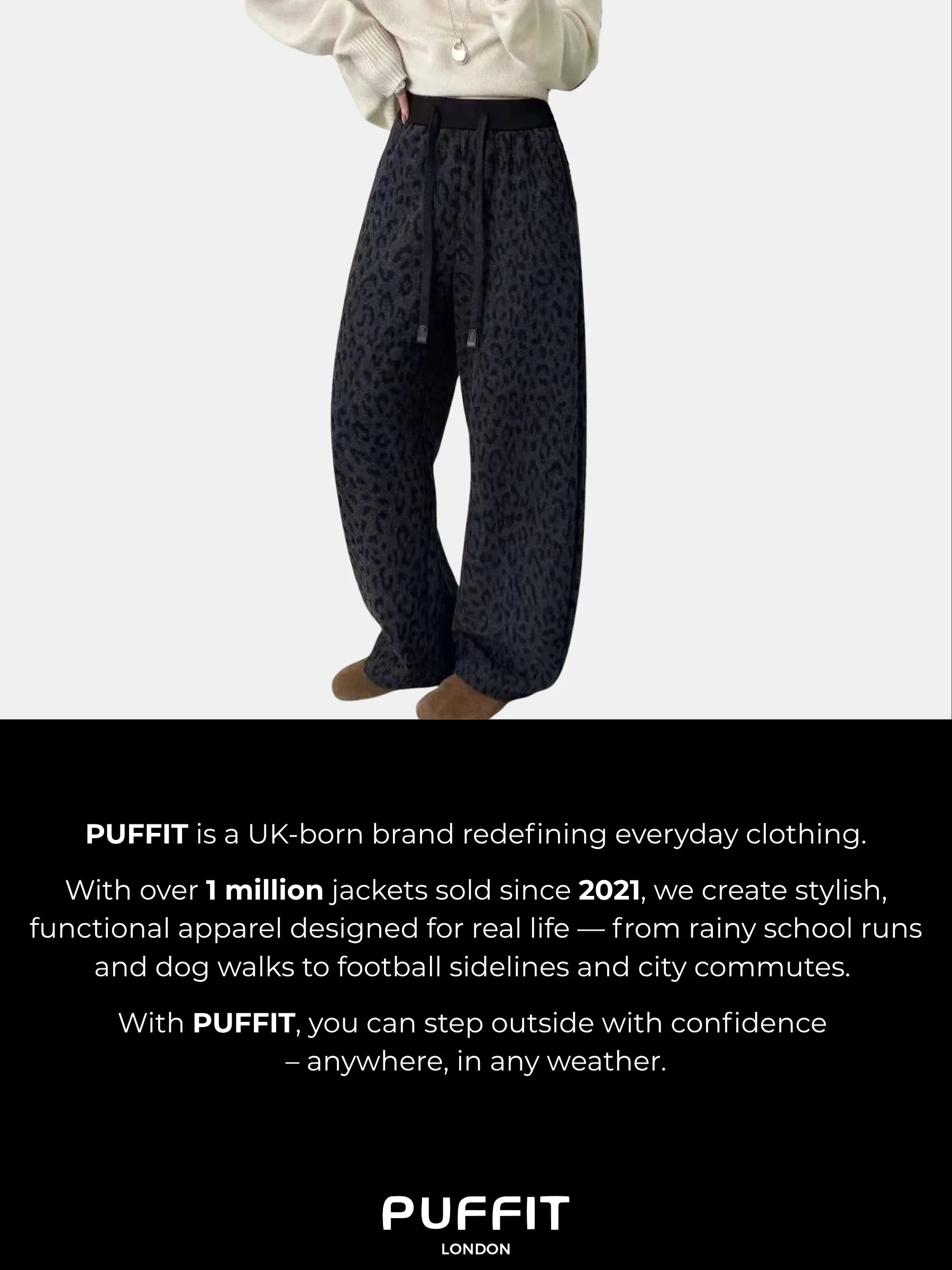 WarmCore™ Cozy Fleece Lined Leopard Pants