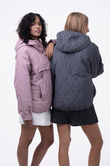 WarmCore™ Kangaroo Pocket Packable Quilted Puffer Hoodie