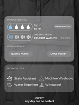 WarmCore™ Packable Quilted Puffer Hoodie