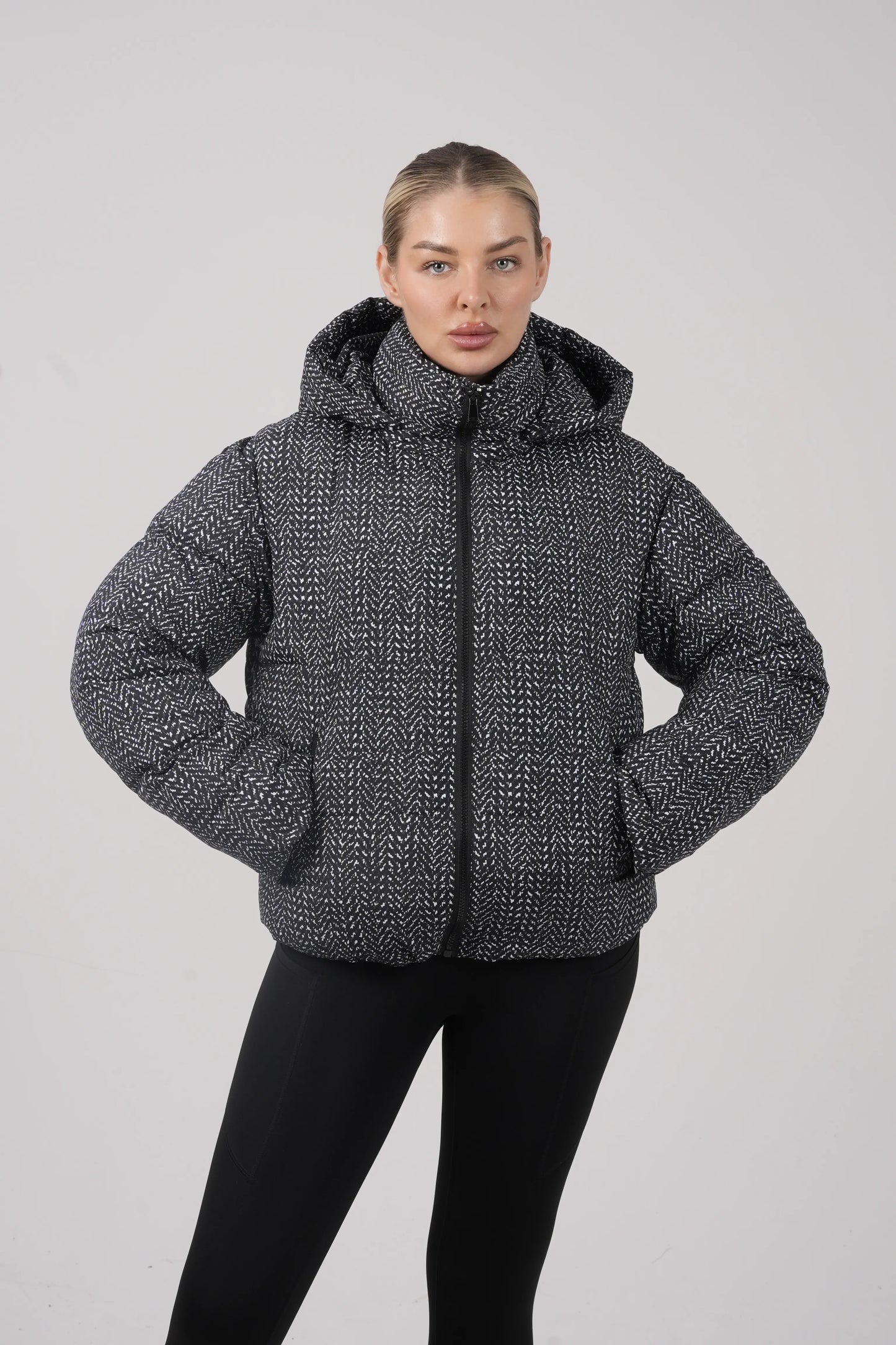 WarmCore™ Classic Short Detachable Hooded Puffer Jacket