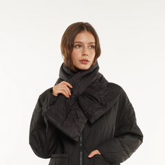 Padded Quilted Puffer Scarf