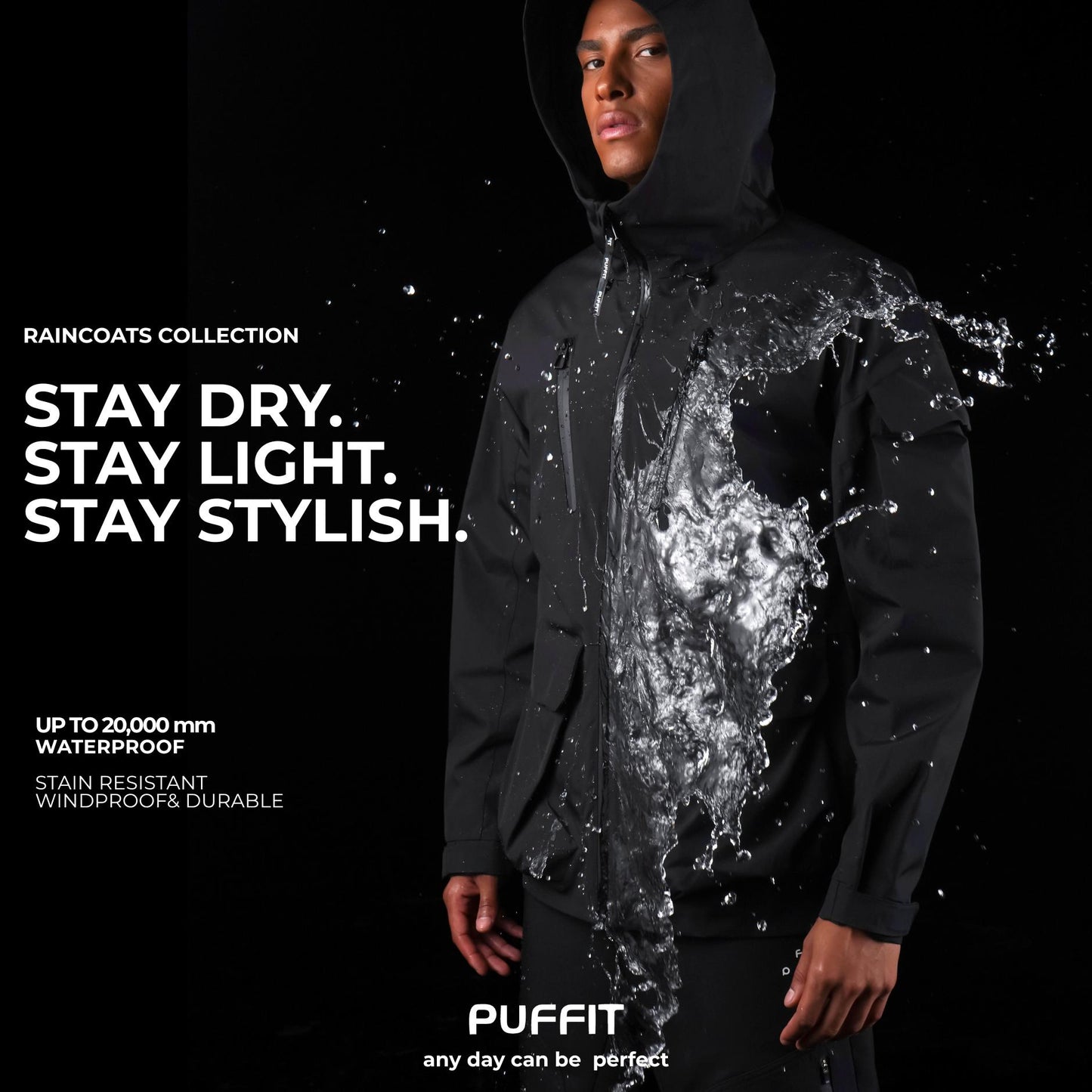 STM-TEX™ Men’s Multi-Pocket Rain Jacket