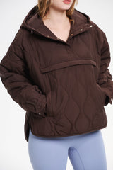 Hooded Water-Repellent Oversize Padded Tops Coat