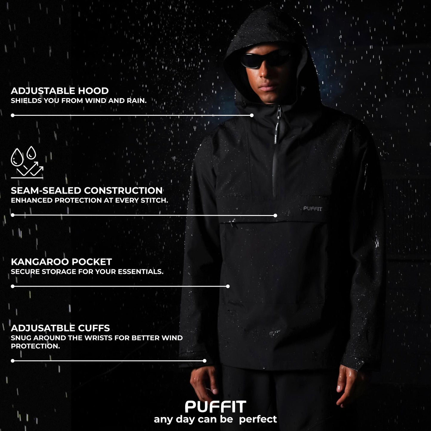 STM-TEX™ Men's Classic Rain Hoodie