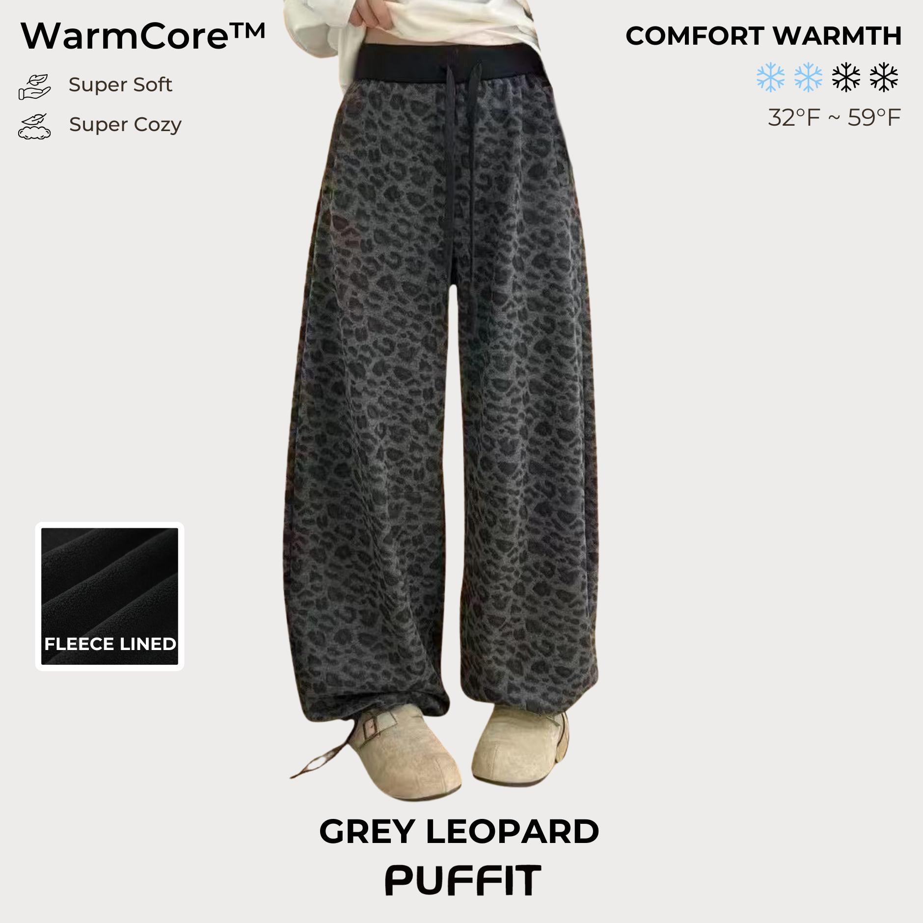 WarmCore™ Cozy Fleece Lined Leopard Pants