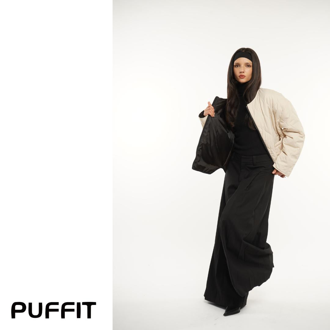 Women's Thin Round Neck Quilted Comfort Jacket