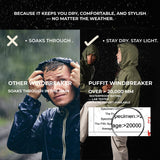 STM-TEX™  Leopard Oversized Rain Hoodie