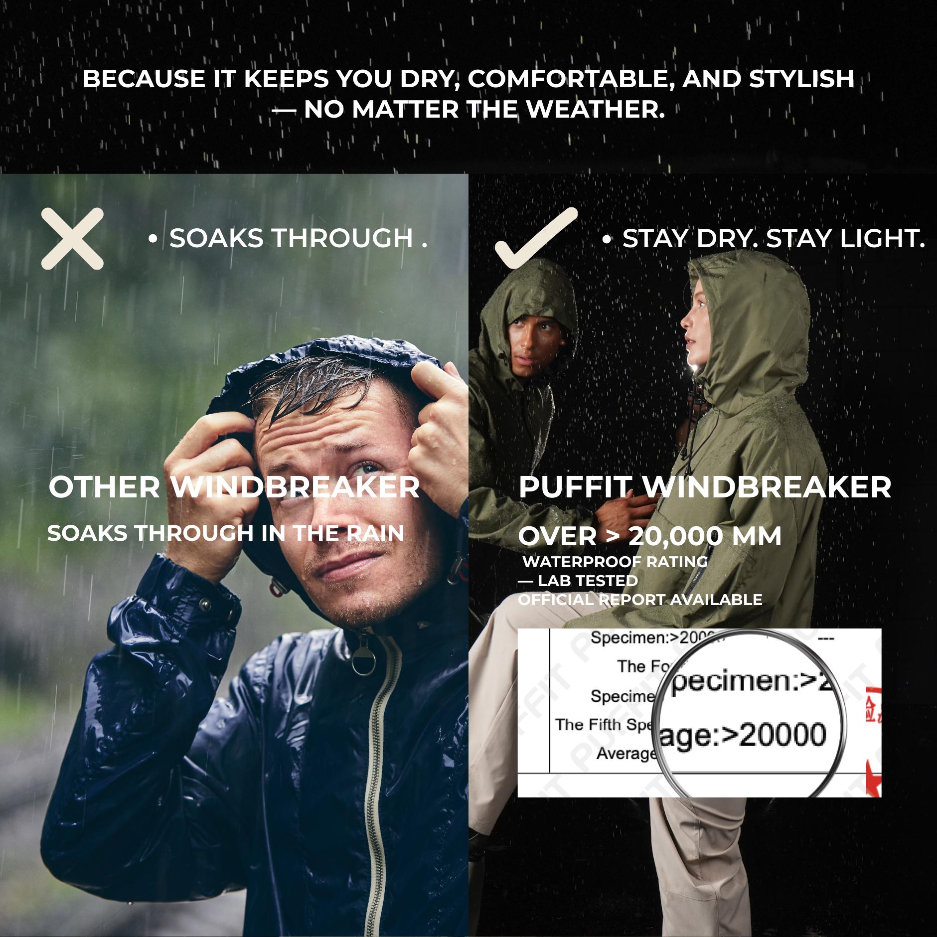 STM-TEX™  Leopard Oversized Rain Hoodie