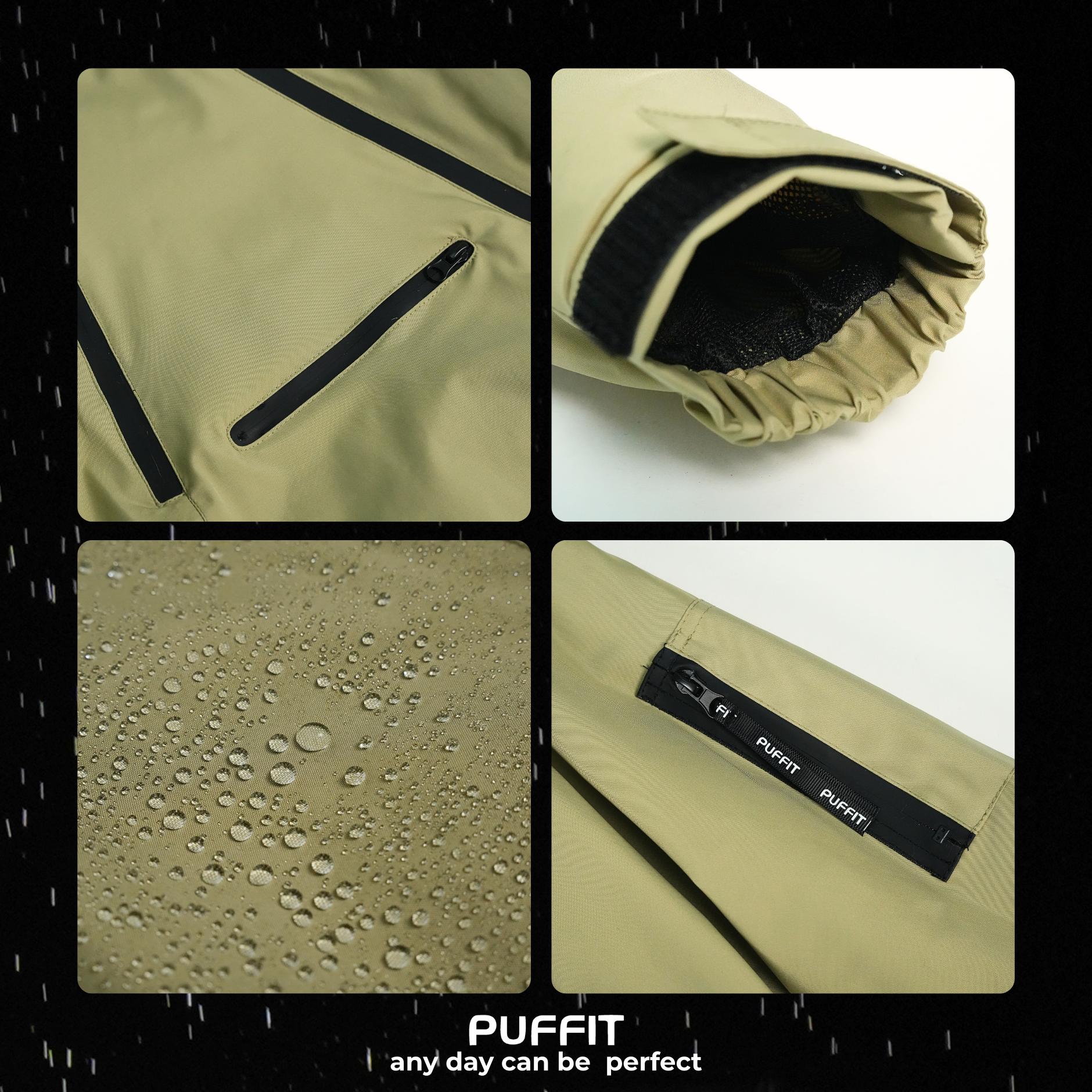 STM-TEX™ Short Asymmetric Zip Rain Hoodie