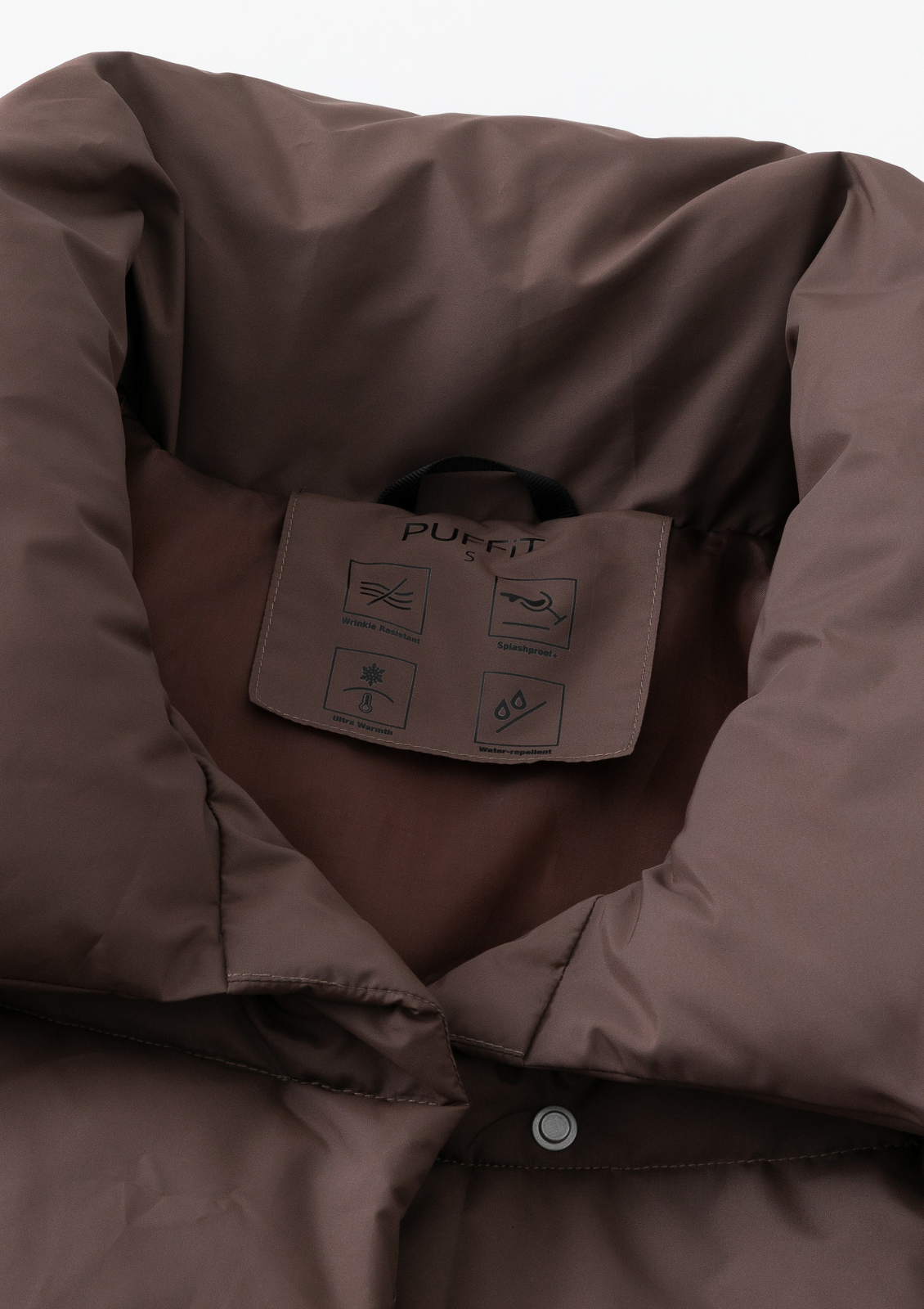 WarmCore™ Extra Long Length Belted Button Puffer