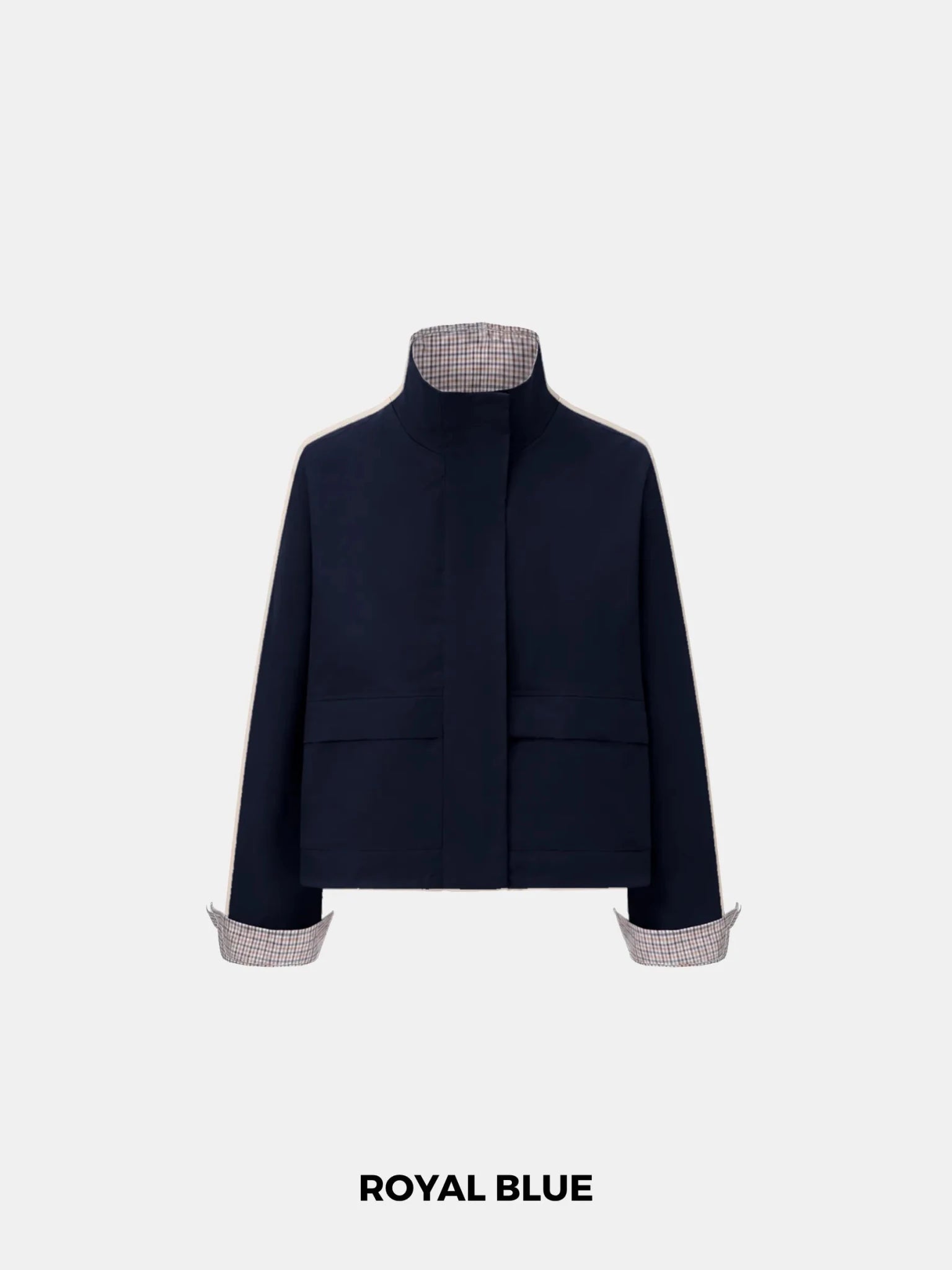 Effortless Style Funnel Collar Bomber Jacket With Hooded Scarf - PUFFIT