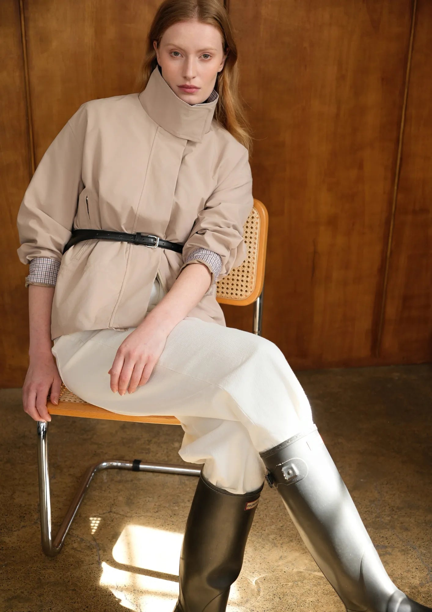 Effortless Style High Convertible Collar Jacket - PUFFIT