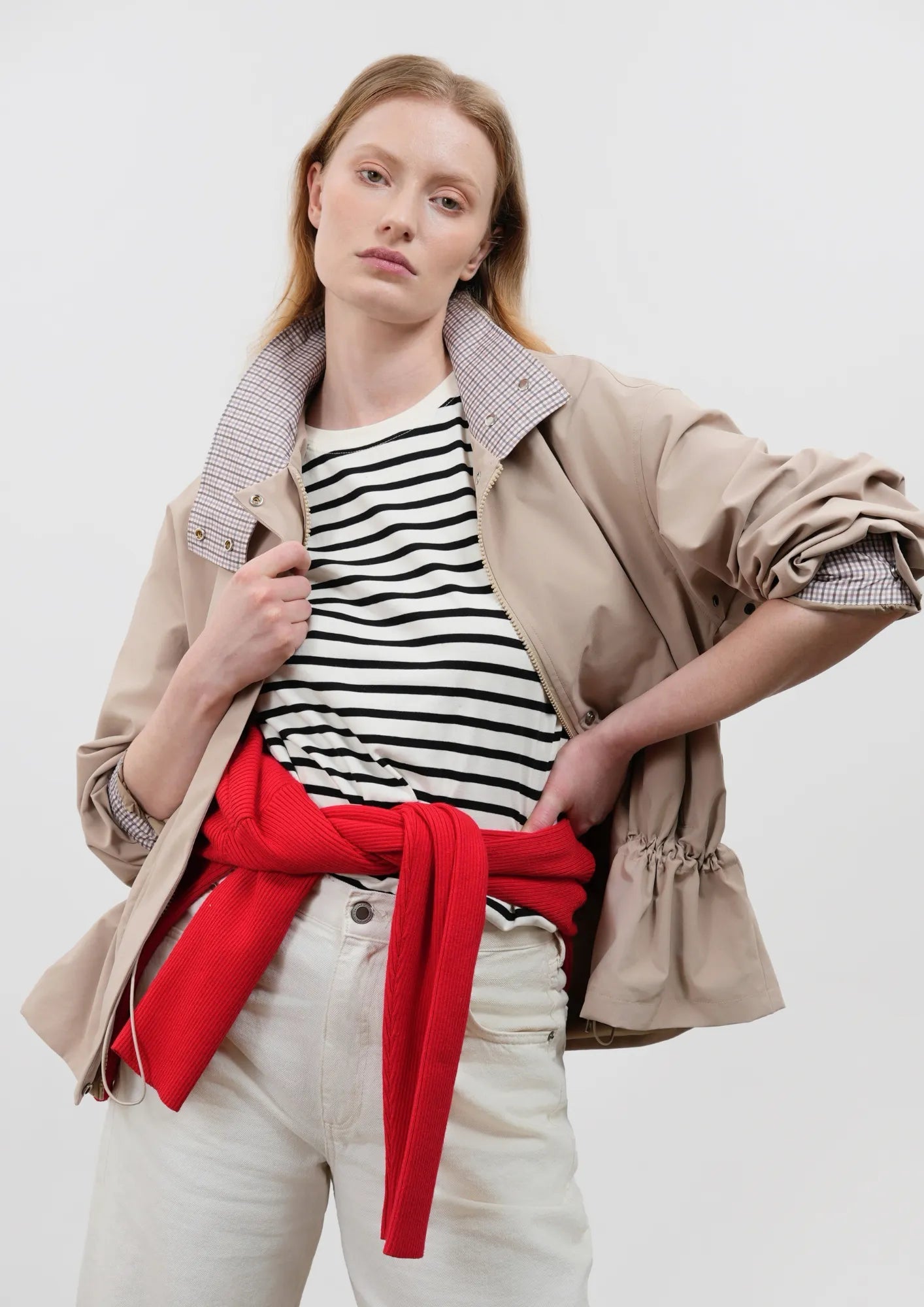 Effortless Style High Convertible Collar Jacket - PUFFIT