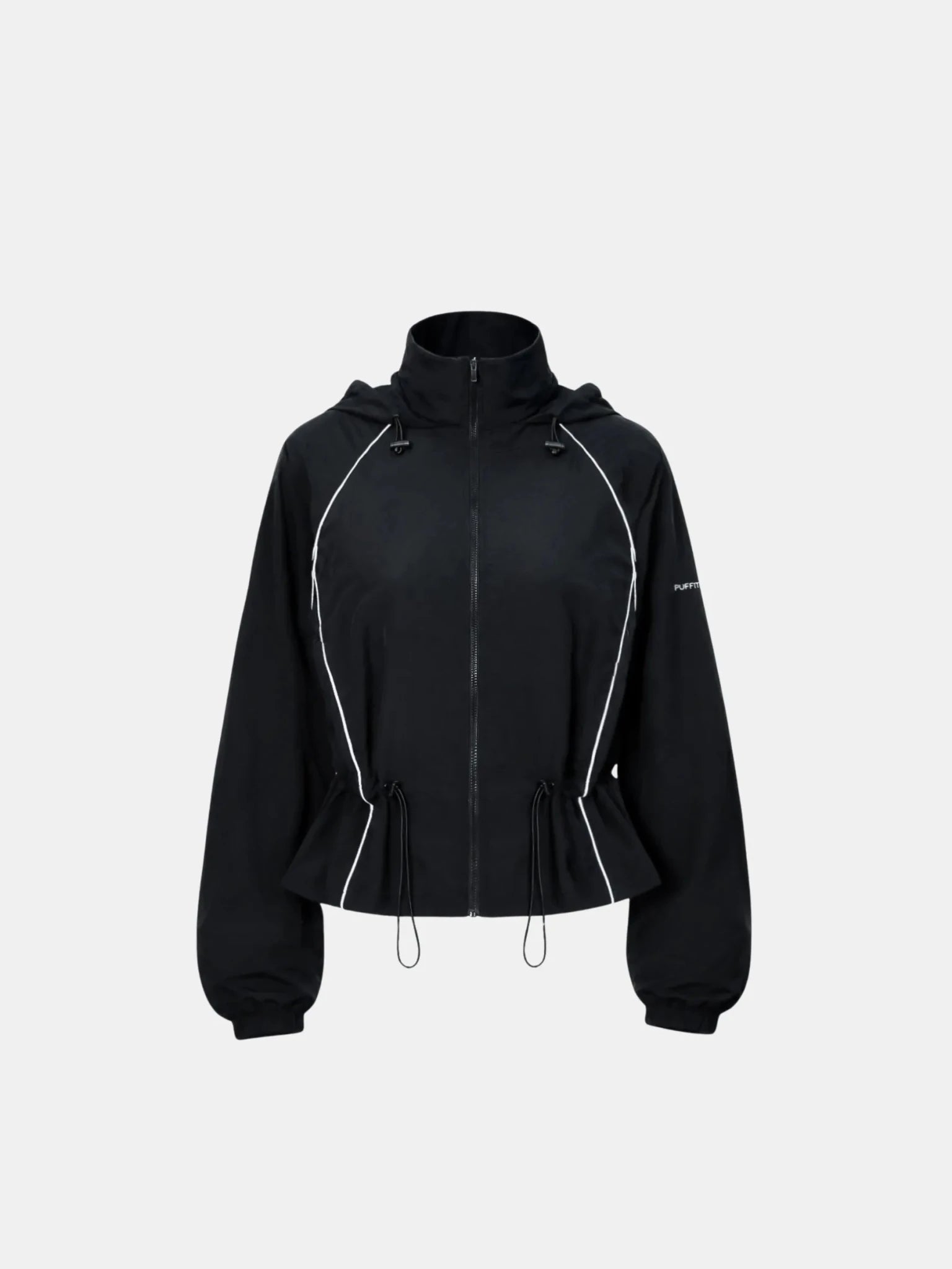 FlowCore™ Water Repellent Full-Zip Packable-Hood Track Jacket - PUFFIT