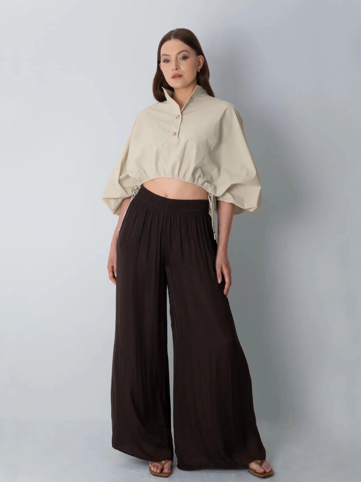 FreshWave™ Drawstring Waist Blouse - PUFFIT