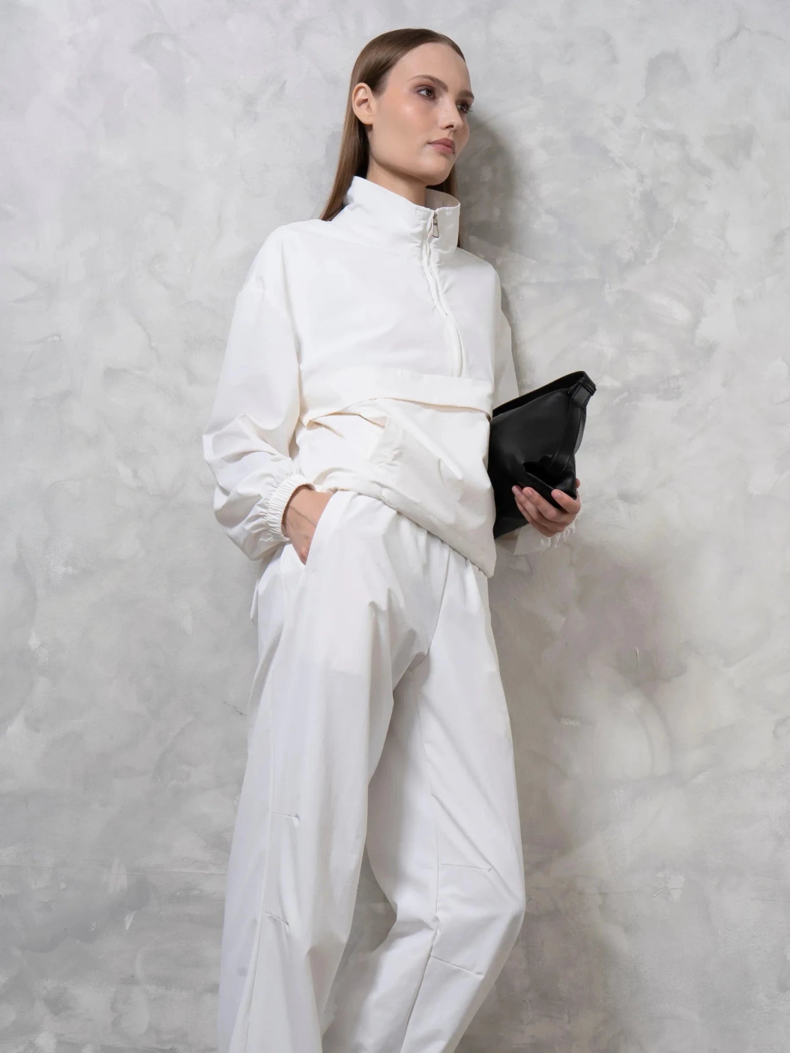 FreshWave™ High Waisted Drawstring Utility Trousers - PUFFIT