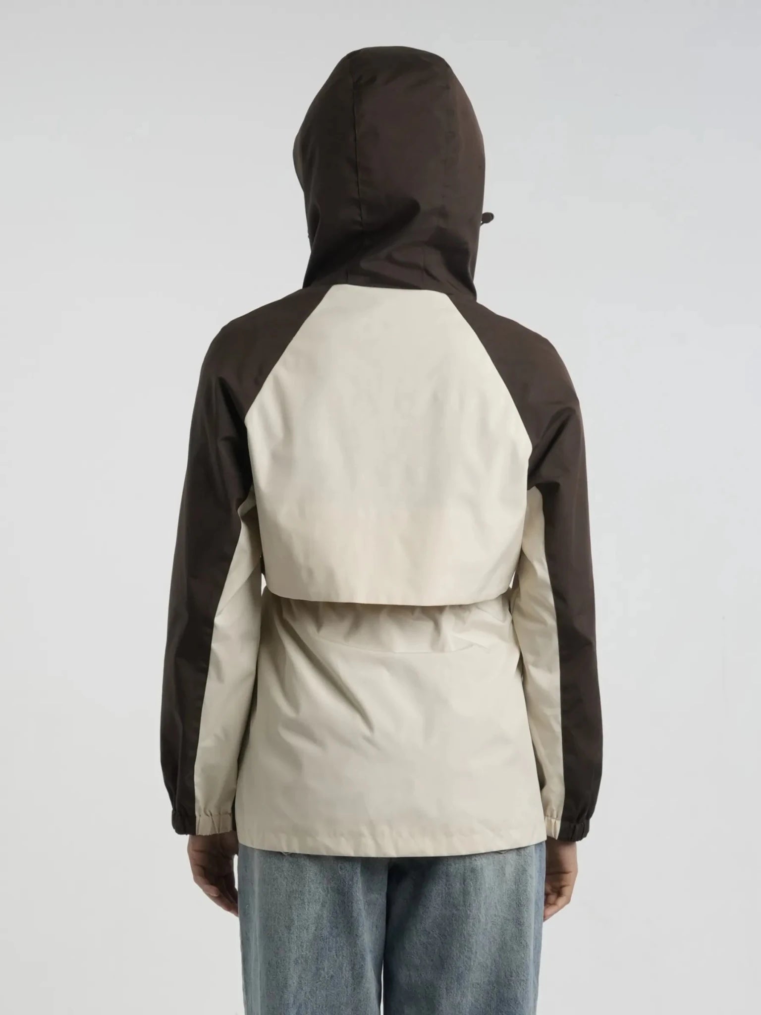 STM-TEX™ Brown/White Full-Zip Rain Jacket - PUFFIT