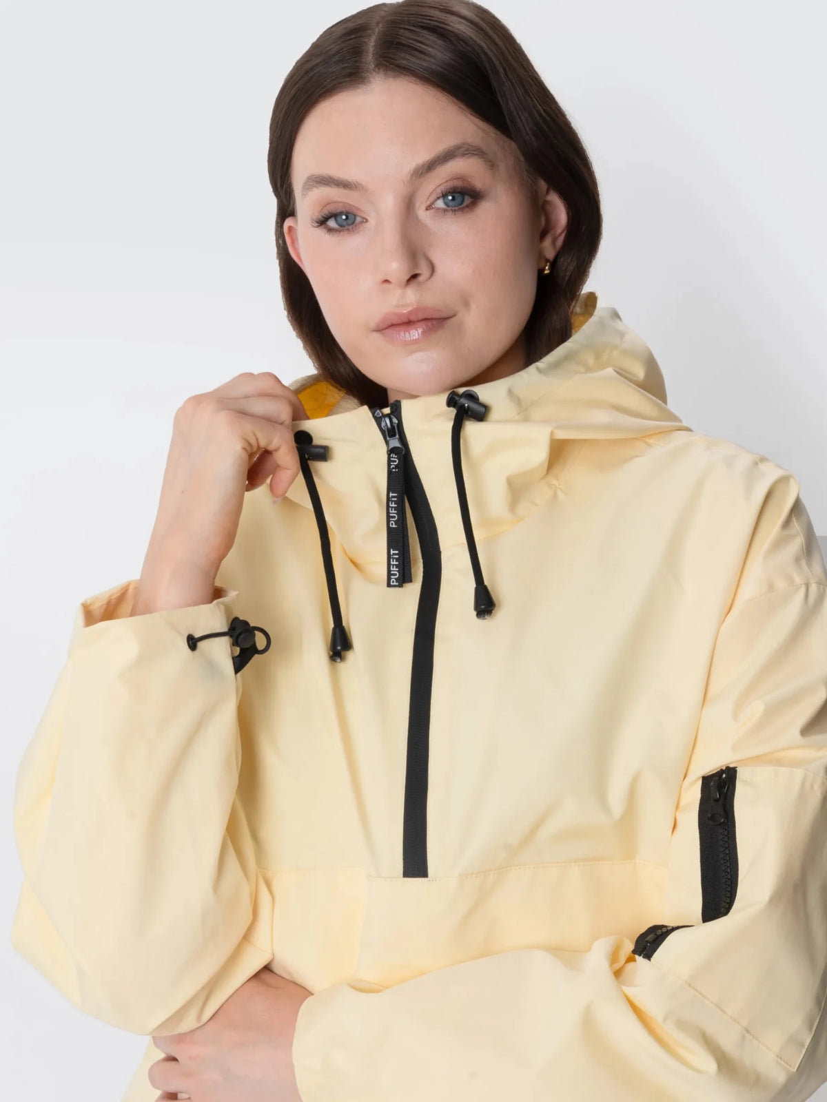 STM-TEX™ Classic Relaxed Fit Rain Hoodie - Butter Cream - PUFFITPK09