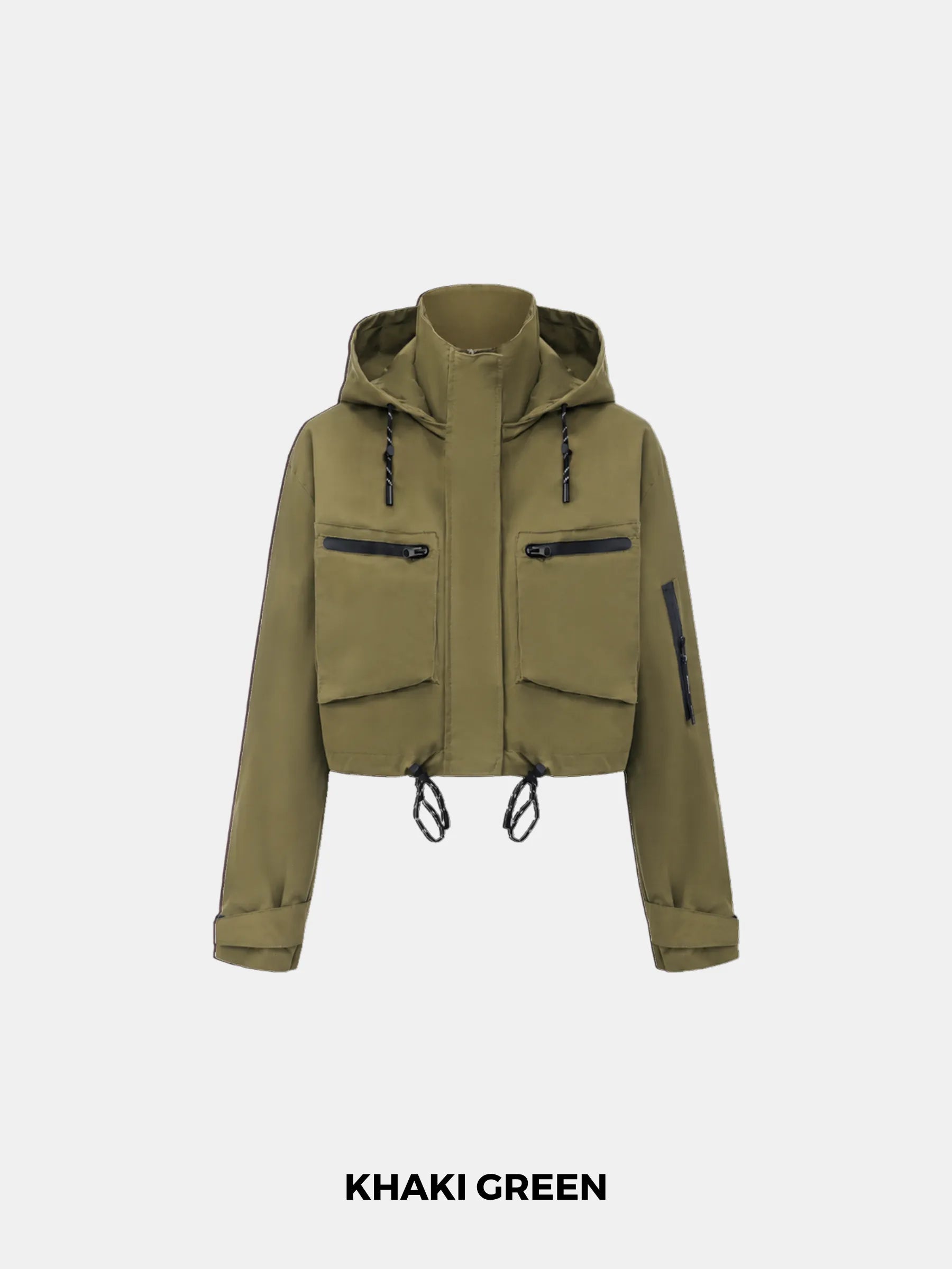 STM-TEX™ Cropped Detached Hooded Rain Jacket - PUFFIT