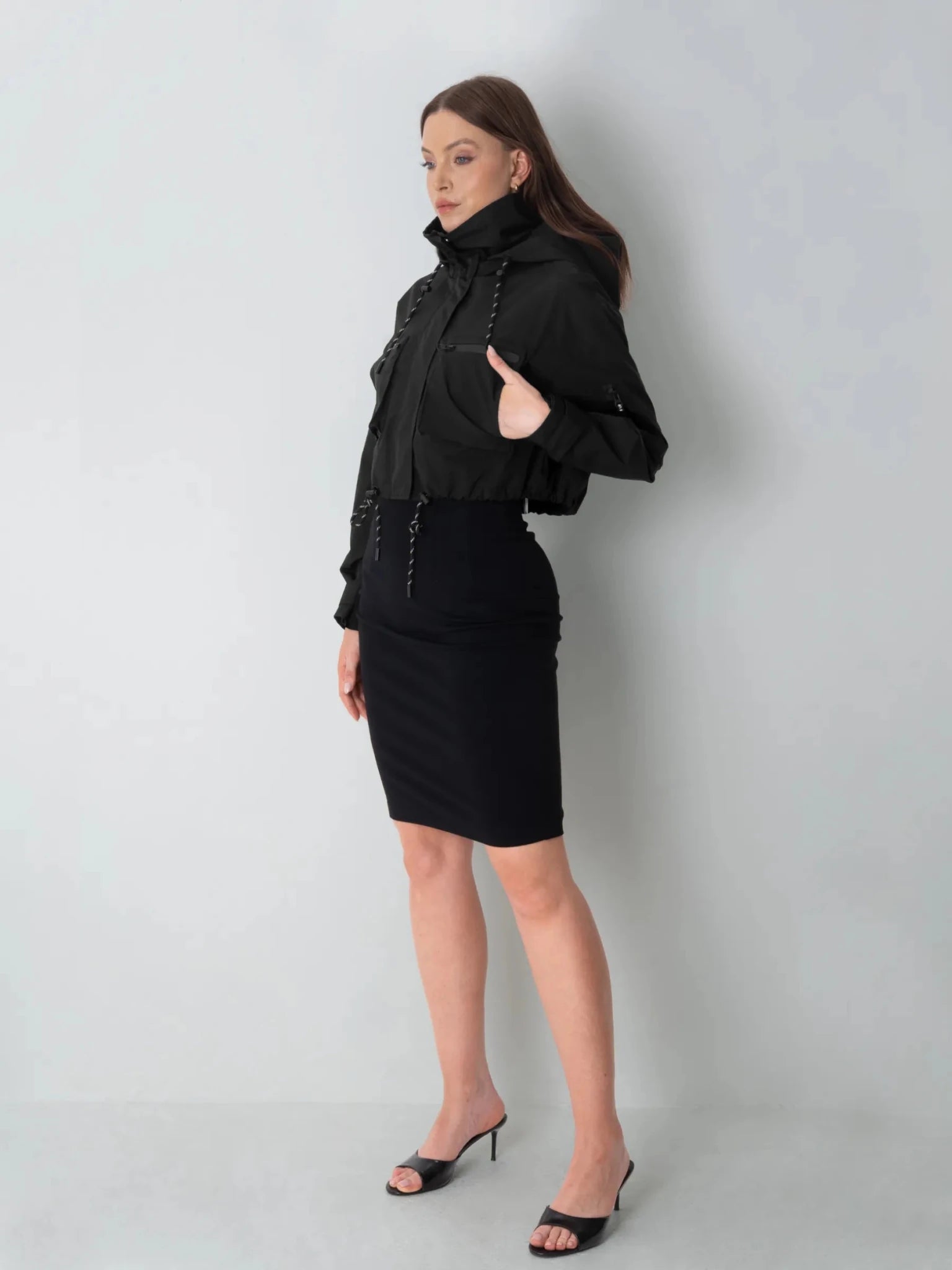 STM-TEX™ Cropped Detached Hooded Rain Jacket - Stay Puffit - PUFFIT
