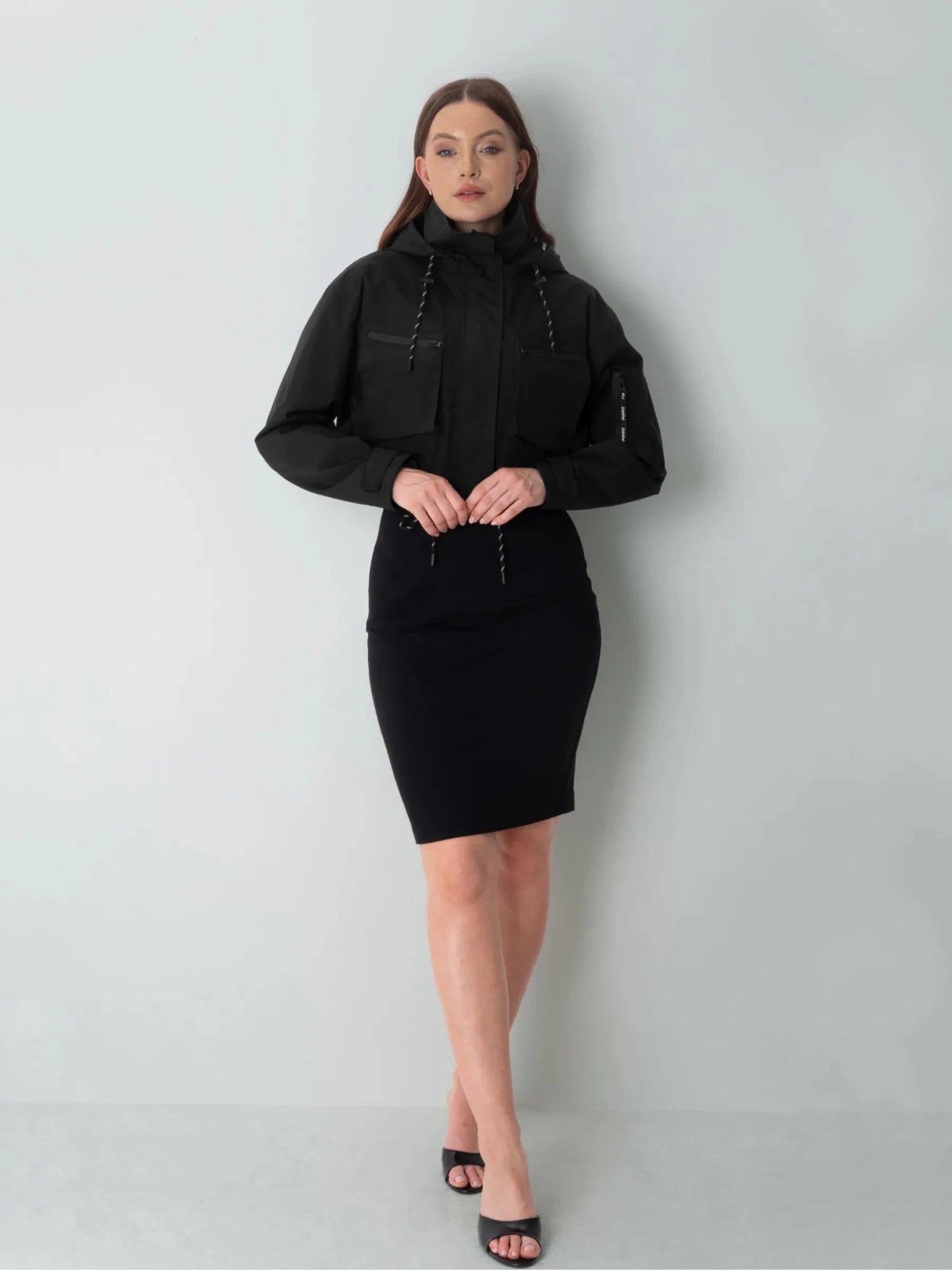 STM-TEX™ Cropped Detached Hooded Rain Jacket - Stay Puffit - PUFFIT