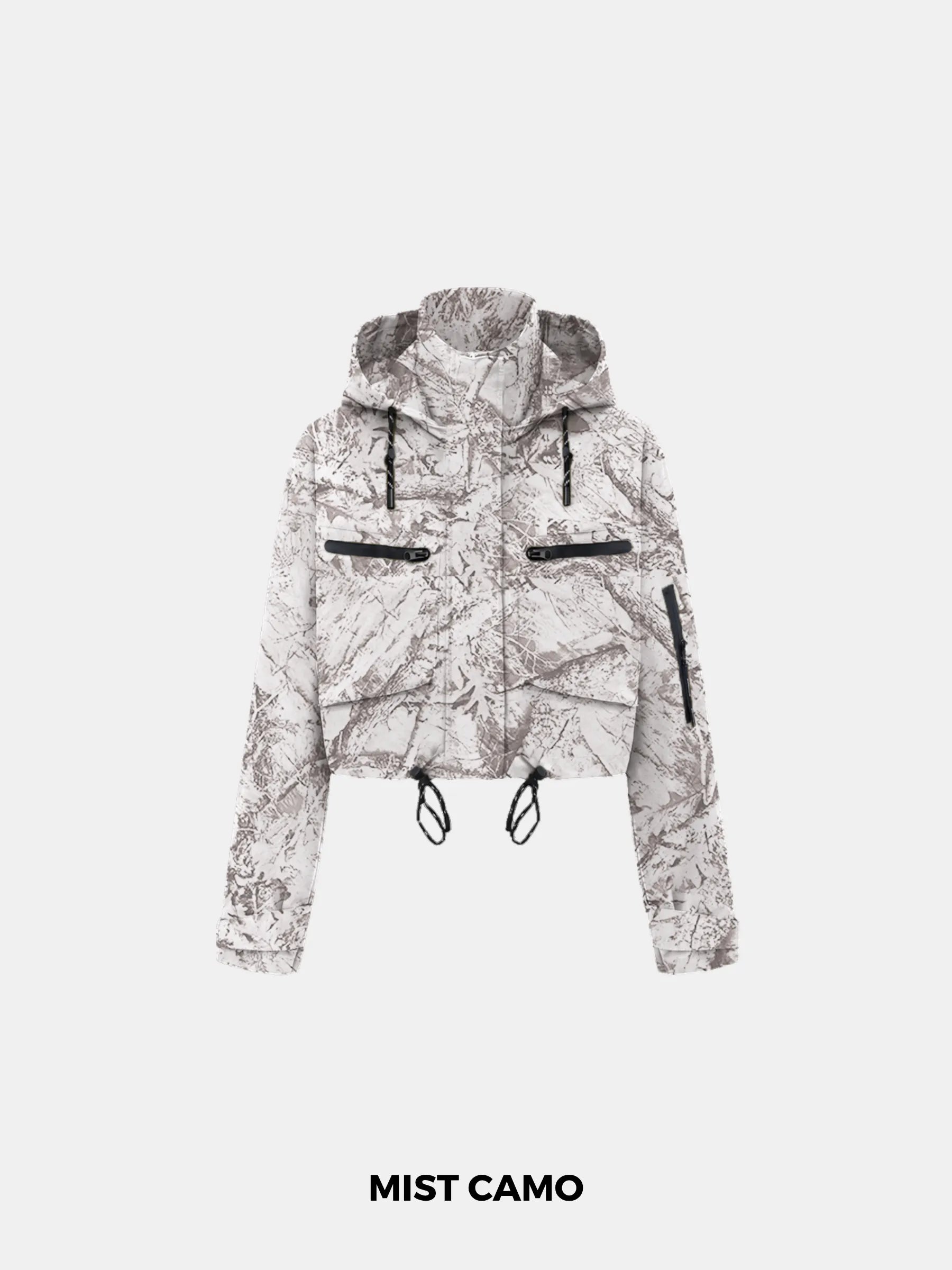 STM-TEX™ Cropped Detached Hooded Rain Jacket - Stay Puffit - PUFFIT