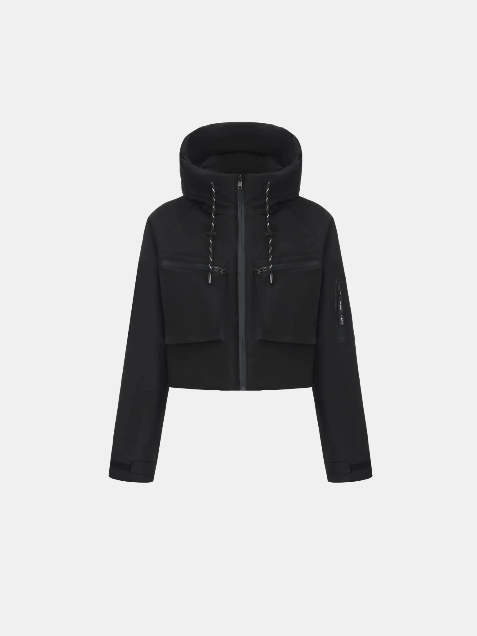 STM-TEX™ Elevated Cropped Hooded Rain Jacket - Stay Puffit - PUFFITPK16