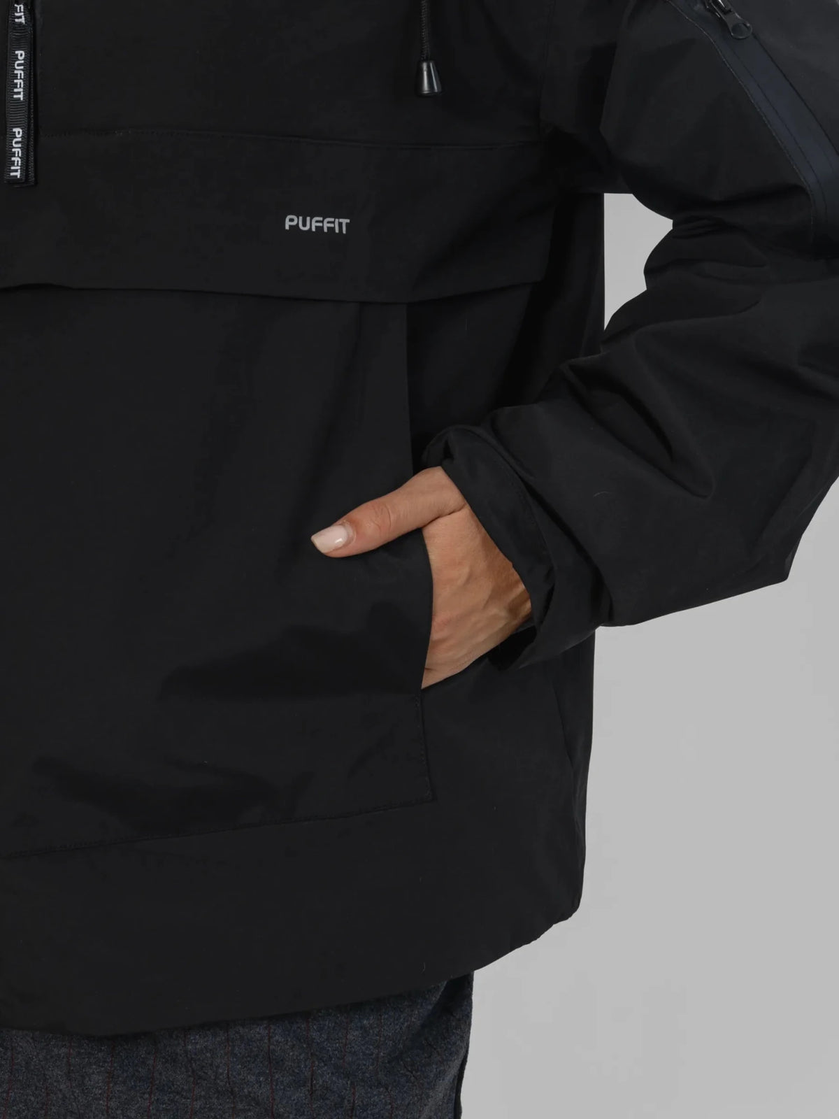 STM-TEX™ Faux Fur Lined Classic Relaxed Fit Rain Hoodie - PUFFITPK09Faux Fur