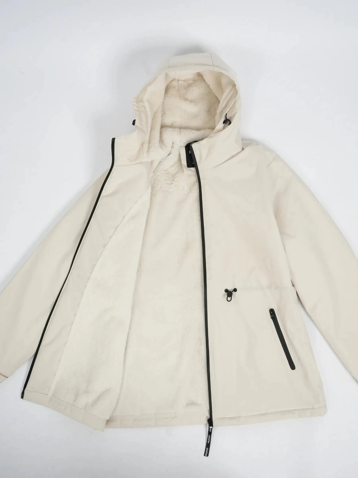 STM-TEX™ Faux Fur Lined Full Zip Rain Coat - PUFFIT
