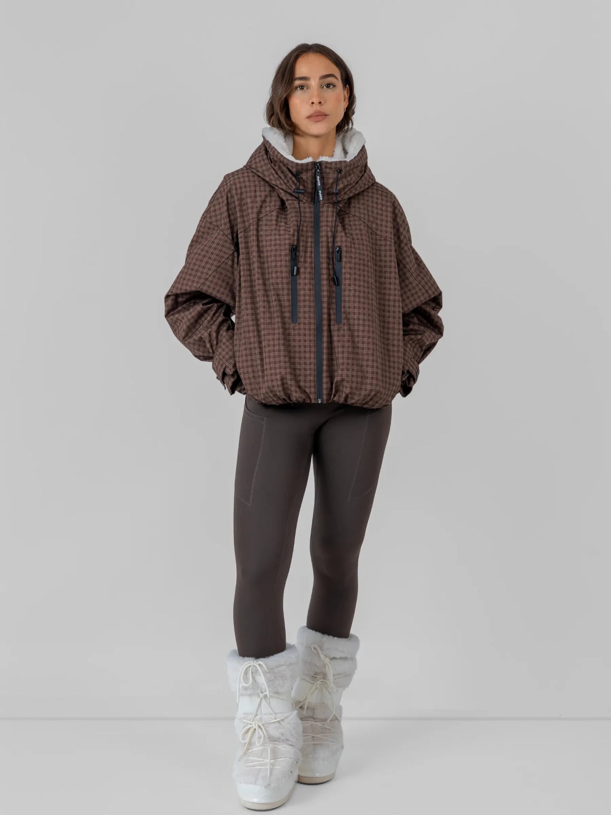 PK17 Faux Fur-26-Brown Check-F