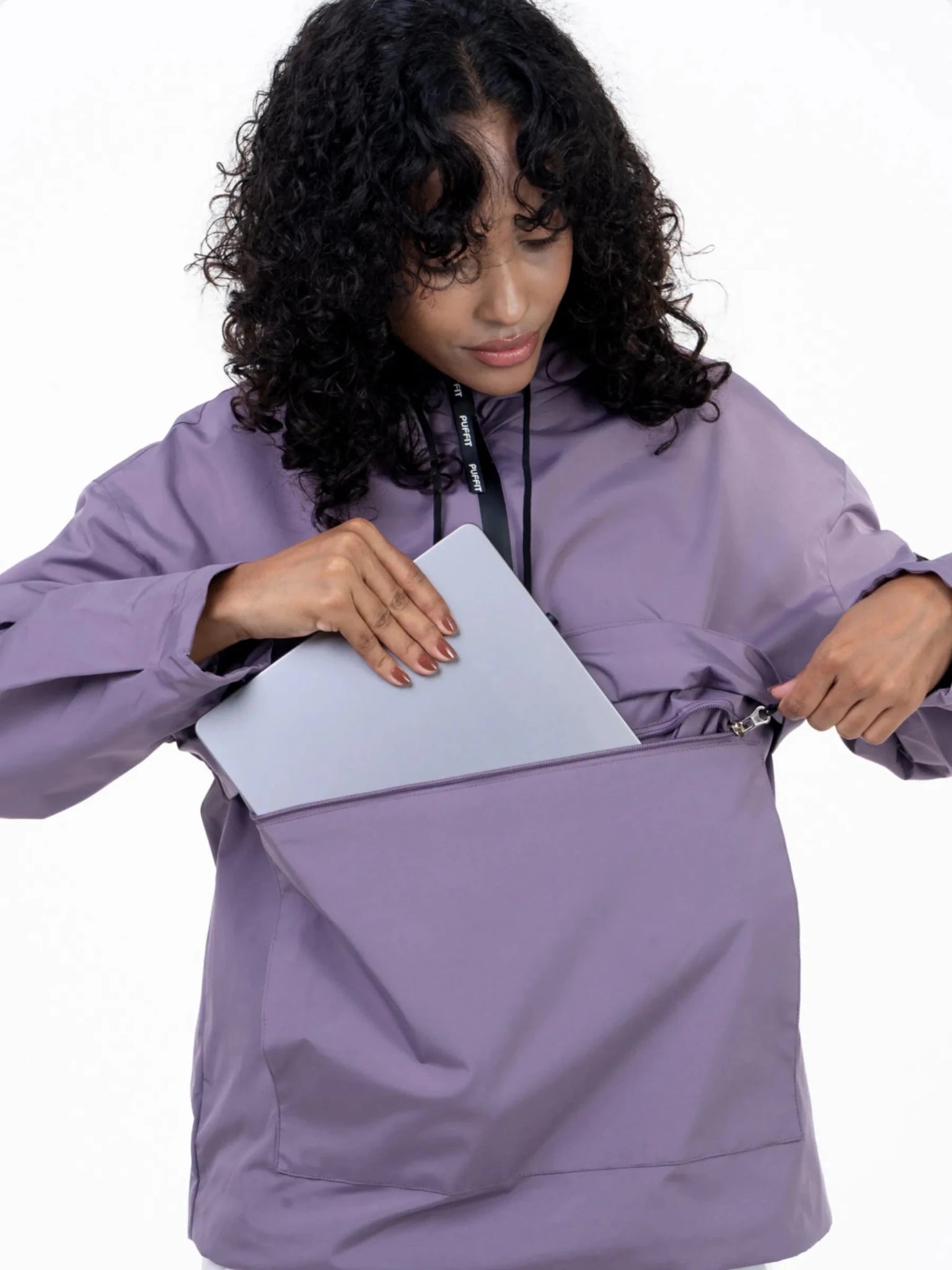 STM-TEX™ Fleece Lined Relaxed Fit Rain Hoodie - PUFFIT