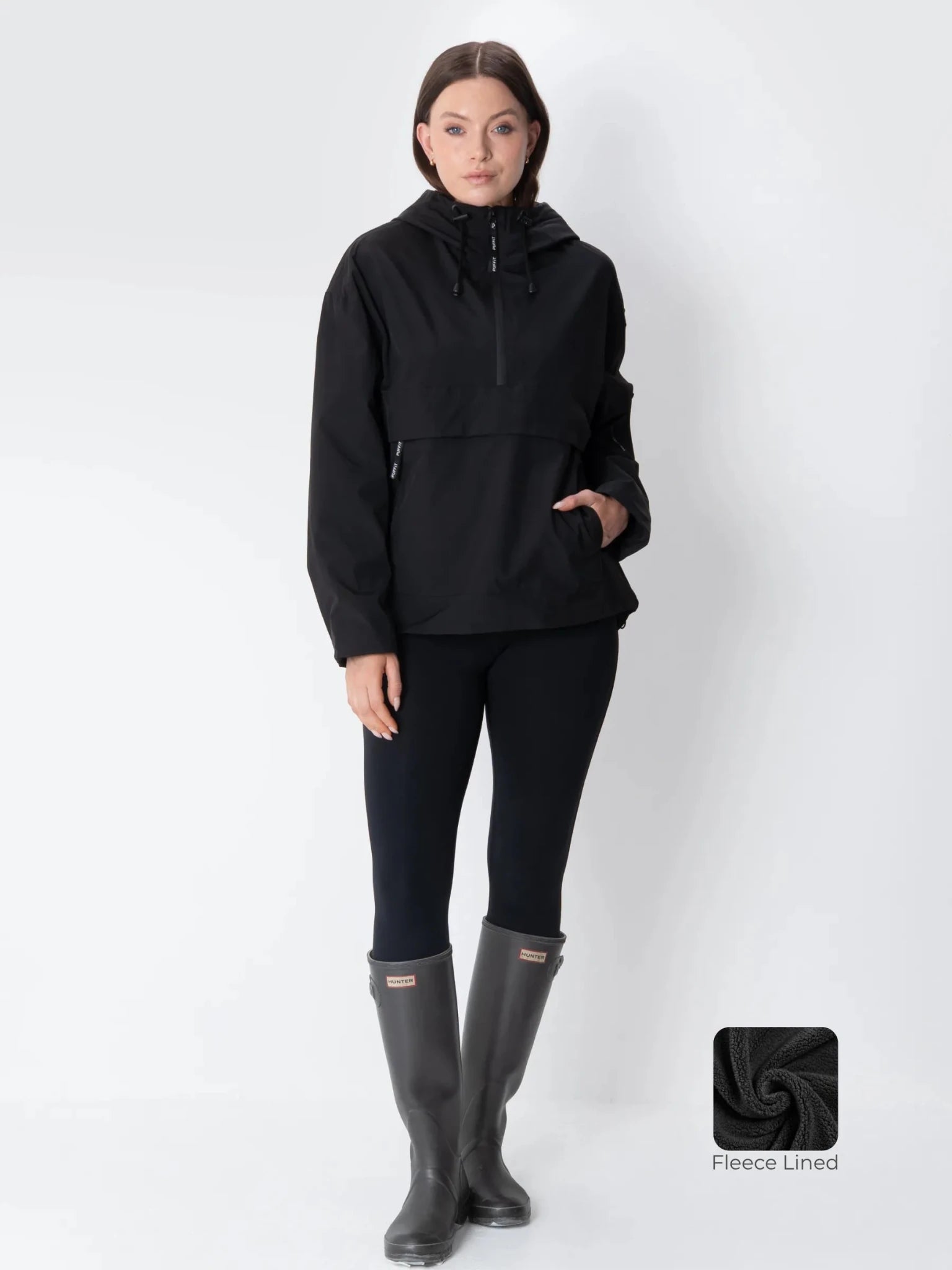 STM-TEX™ Fleece Lined Relaxed Fit Rain Hoodie - PUFFIT