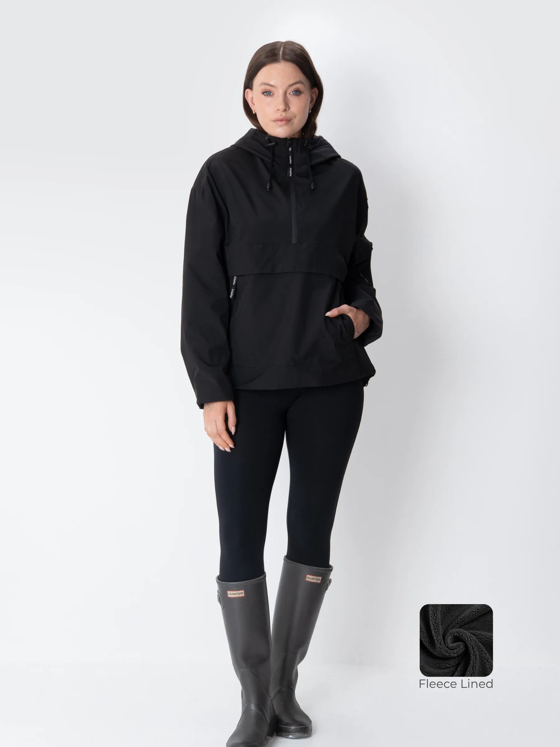 STM-TEX™ Fleece Lined Relaxed Fit Rain Hoodie - PUFFIT