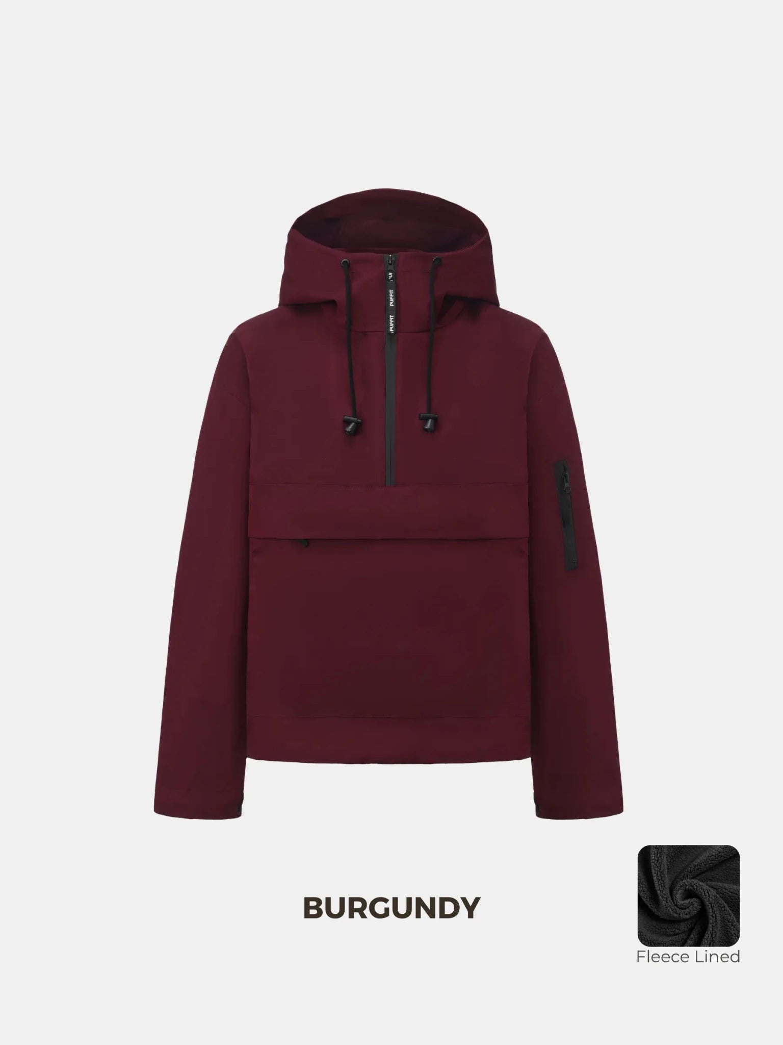 STM-TEX™ Fleece Lined Relaxed Fit Rain Hoodie - PUFFIT