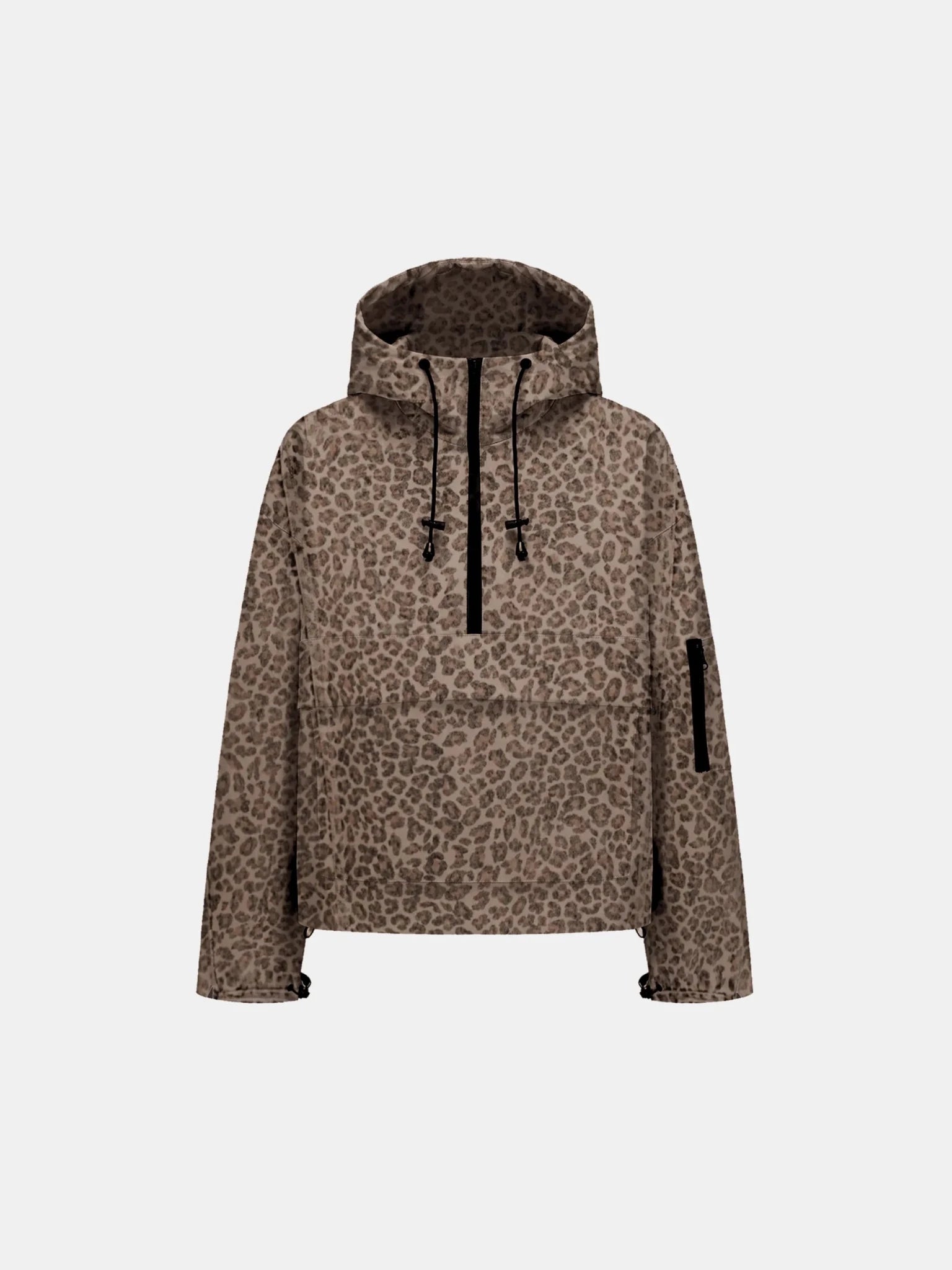 STM-TEX™ Leopard Relaxed Fit Rain Hoodie - PUFFIT