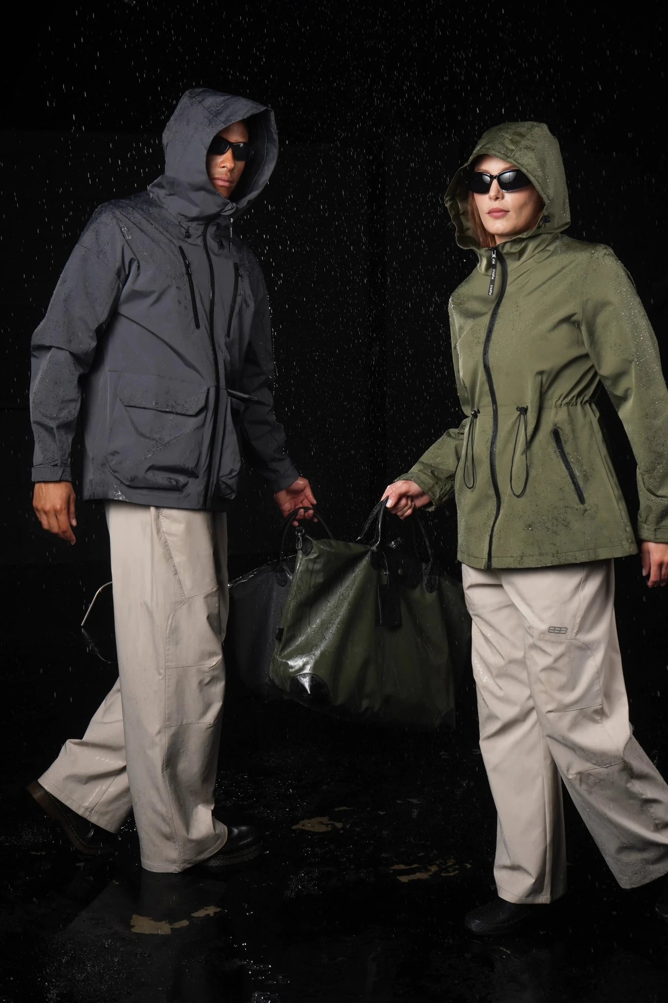 STM-TEX™ Men’s Multi-Pocket Rain Jacket - PUFFIT