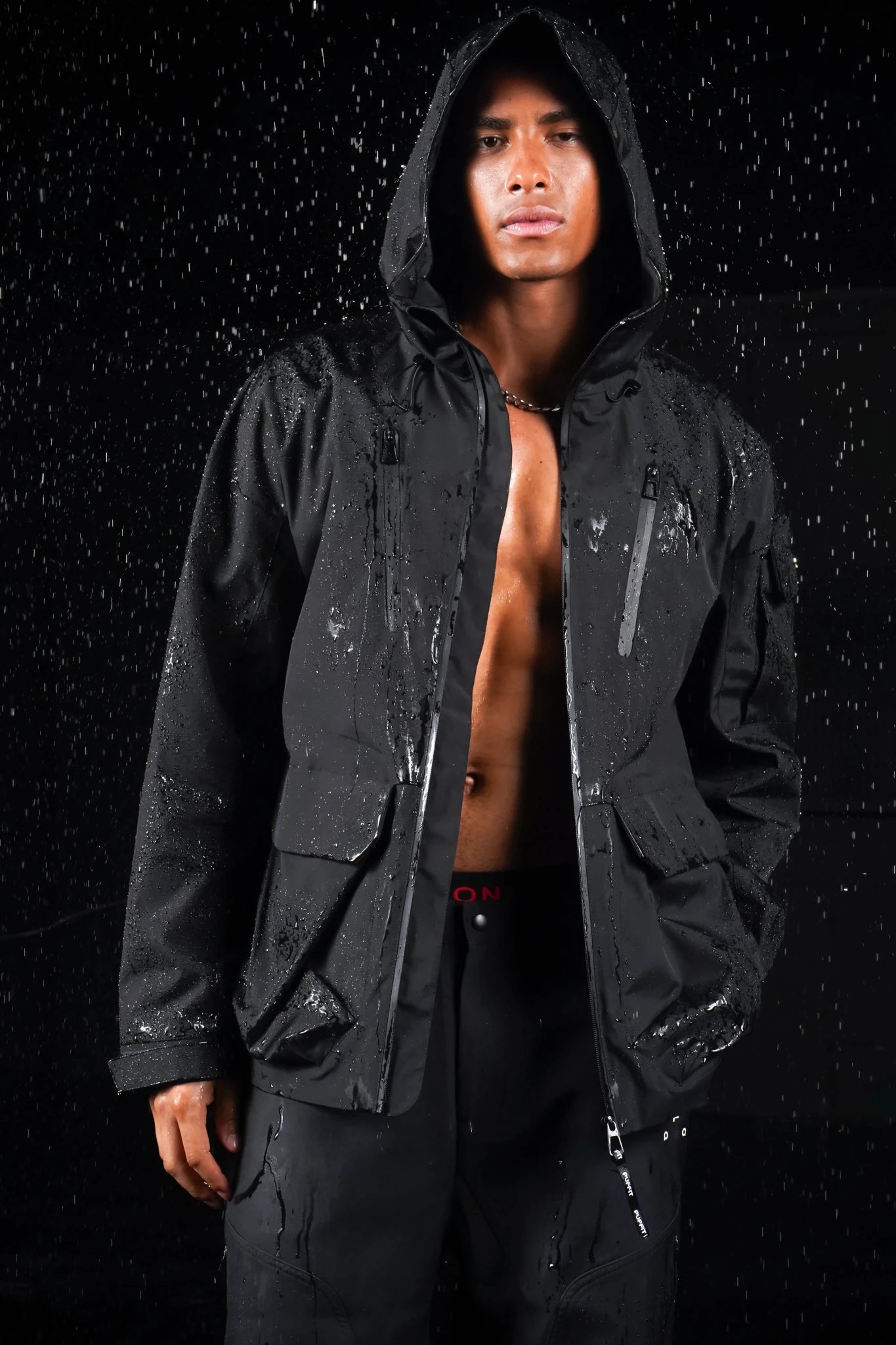 STM-TEX™ Men’s Multi-Pocket Rain Jacket - PUFFIT