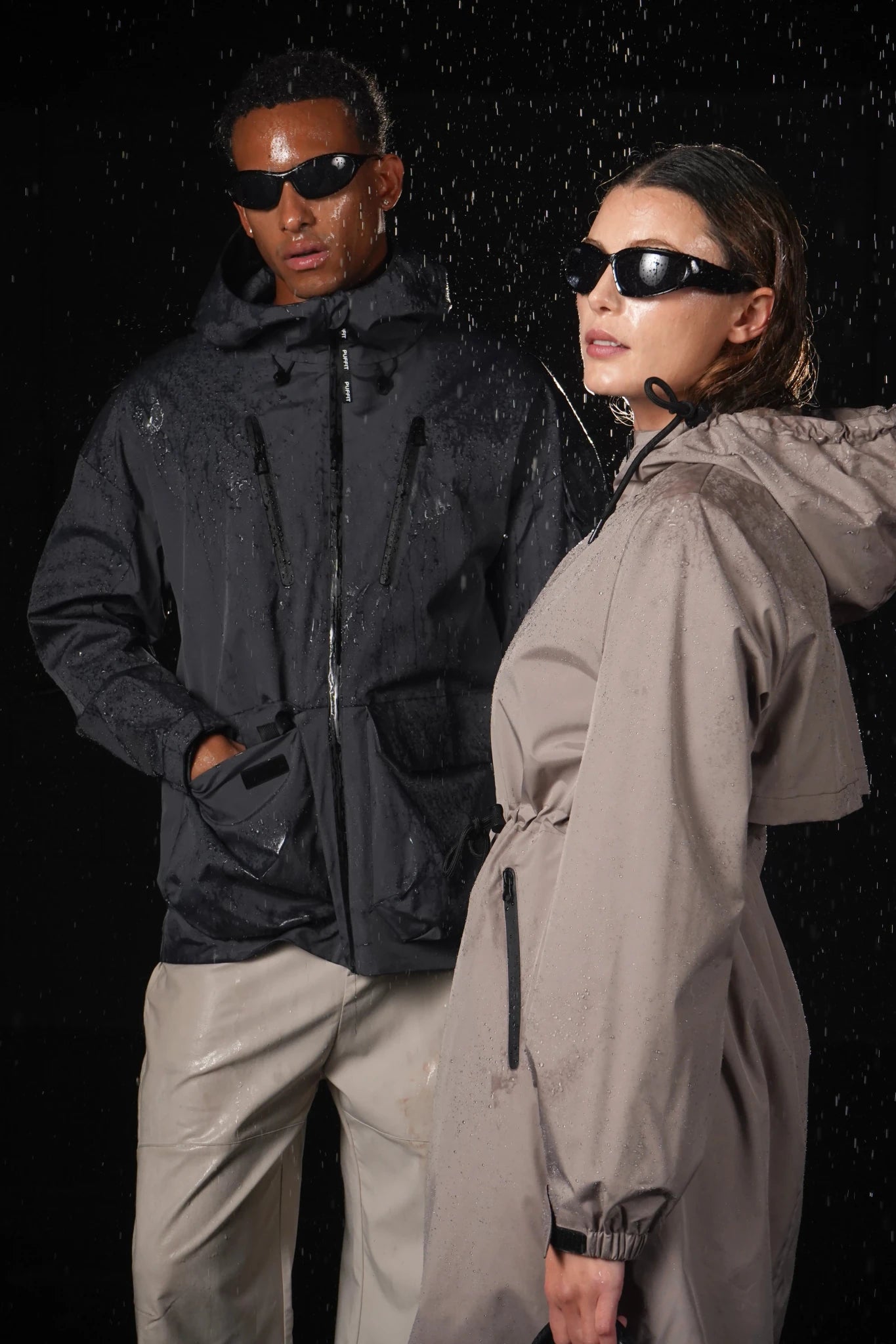 STM-TEX™ Men’s Multi-Pocket Rain Jacket - PUFFIT